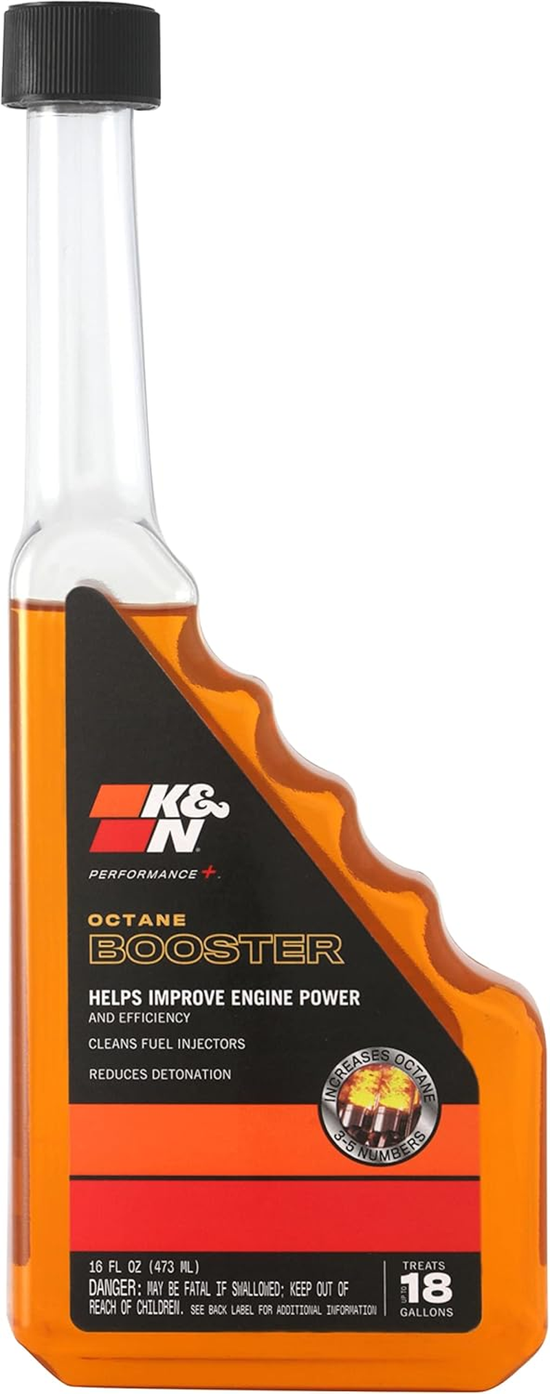 K&N Performance+ Octane Booster: Boosts Octane and Improves Engine Performance, 16 Ounce Bottle Treats up to 18 Gallons, 99-2020 image number 4