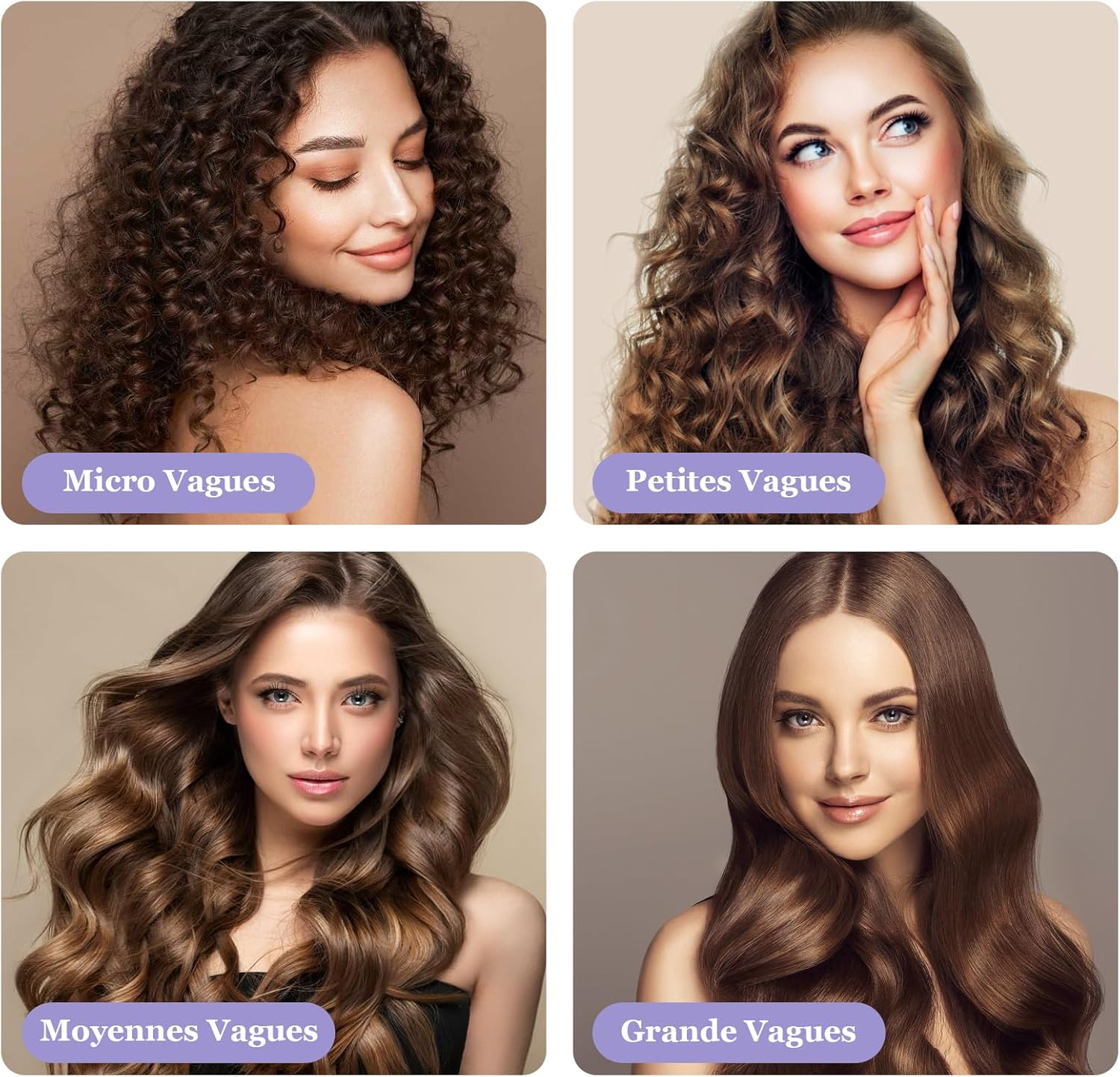 Set of 32 Hair Rollers, 18 Pieces Self-Gripping Hair Rollers with 12 Clips and 2 Combs, Large Hair Curlers for Long, Medium, Short Hair image number 3