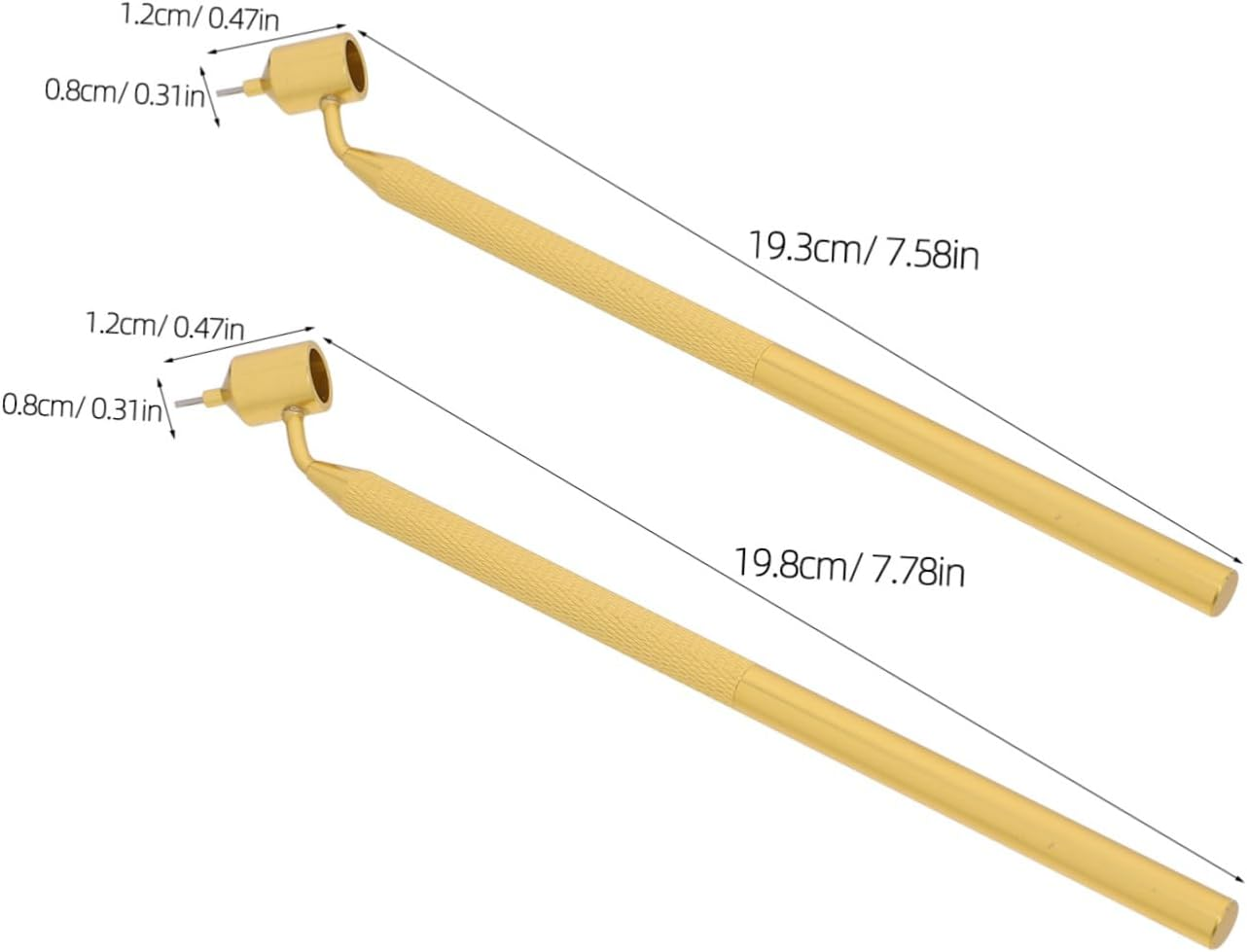 OSALADI 2Pcs Car Paint Touchups Pen Precision Detailing Fine Tip Paint Brush Refillable Touchups Applicator Auto Repair image number 1