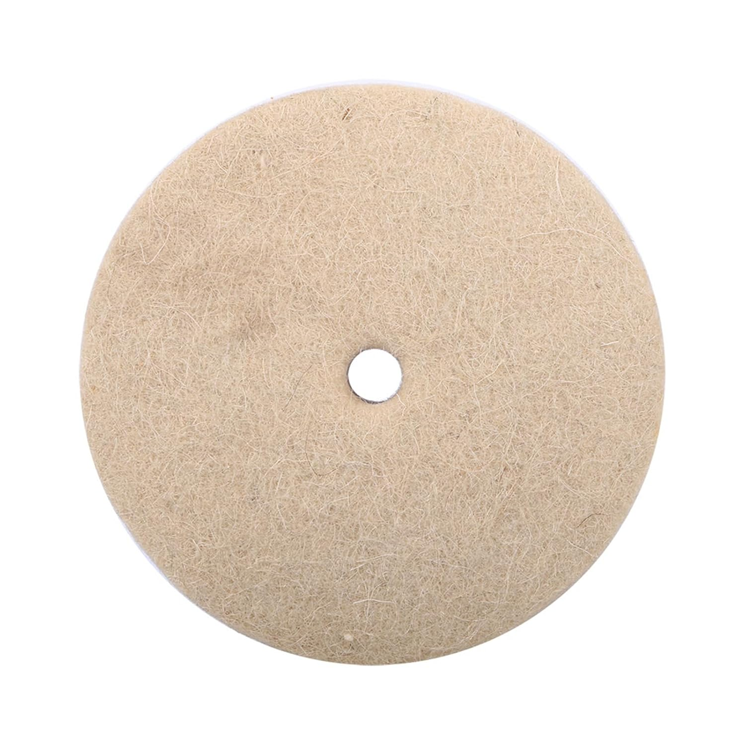 Wool Felt Buffing Wheel, Hard Felt Buffing Polishing Wheels 4In Sheepskin Polisher Pad for Die Grinder Bench Grinder image number 3