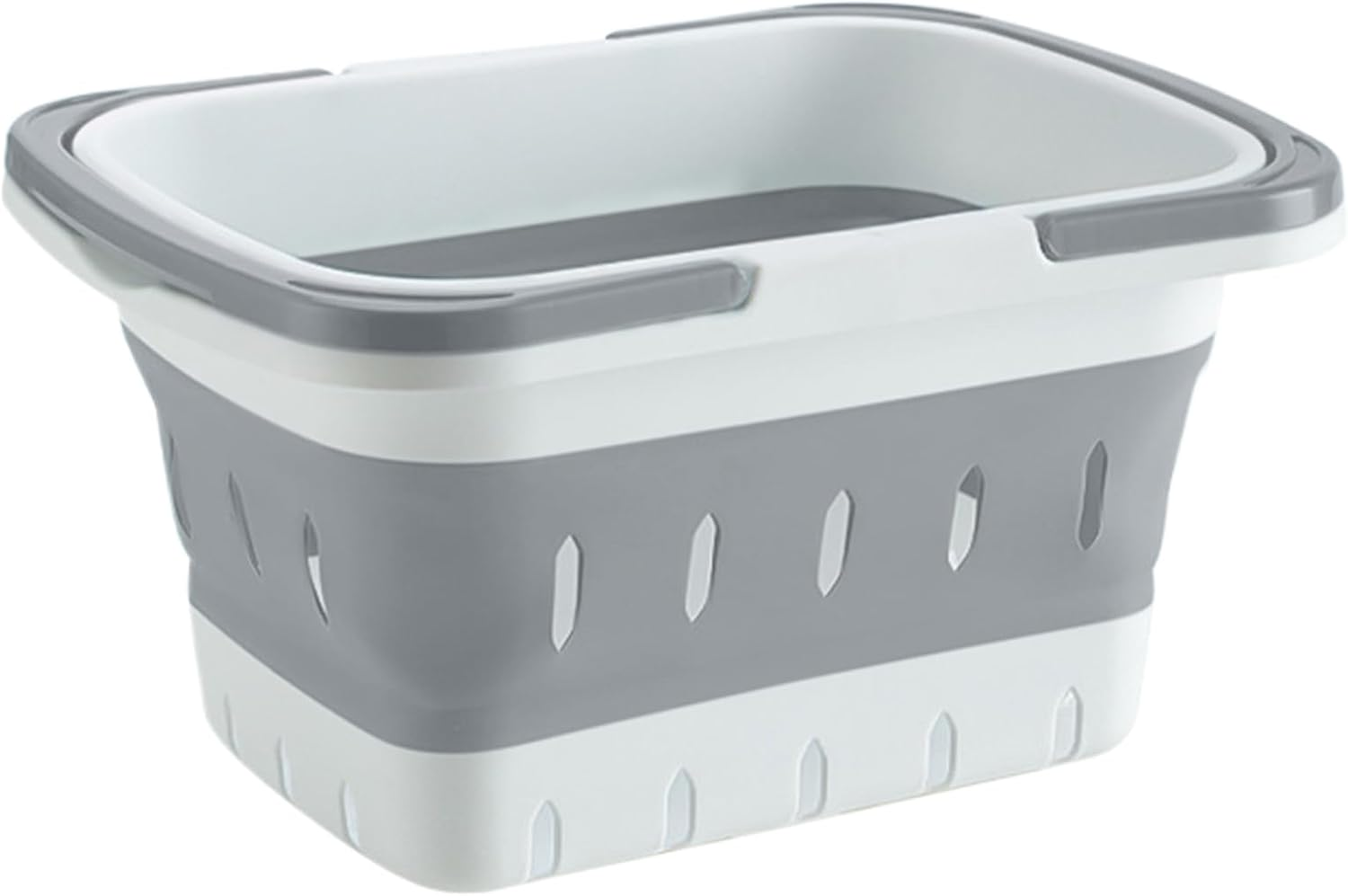 Basket for Shower,Folding Bath Basket with Handle - Portable Shower Organizer for Gym Home Dorm College Apartment RV Camping