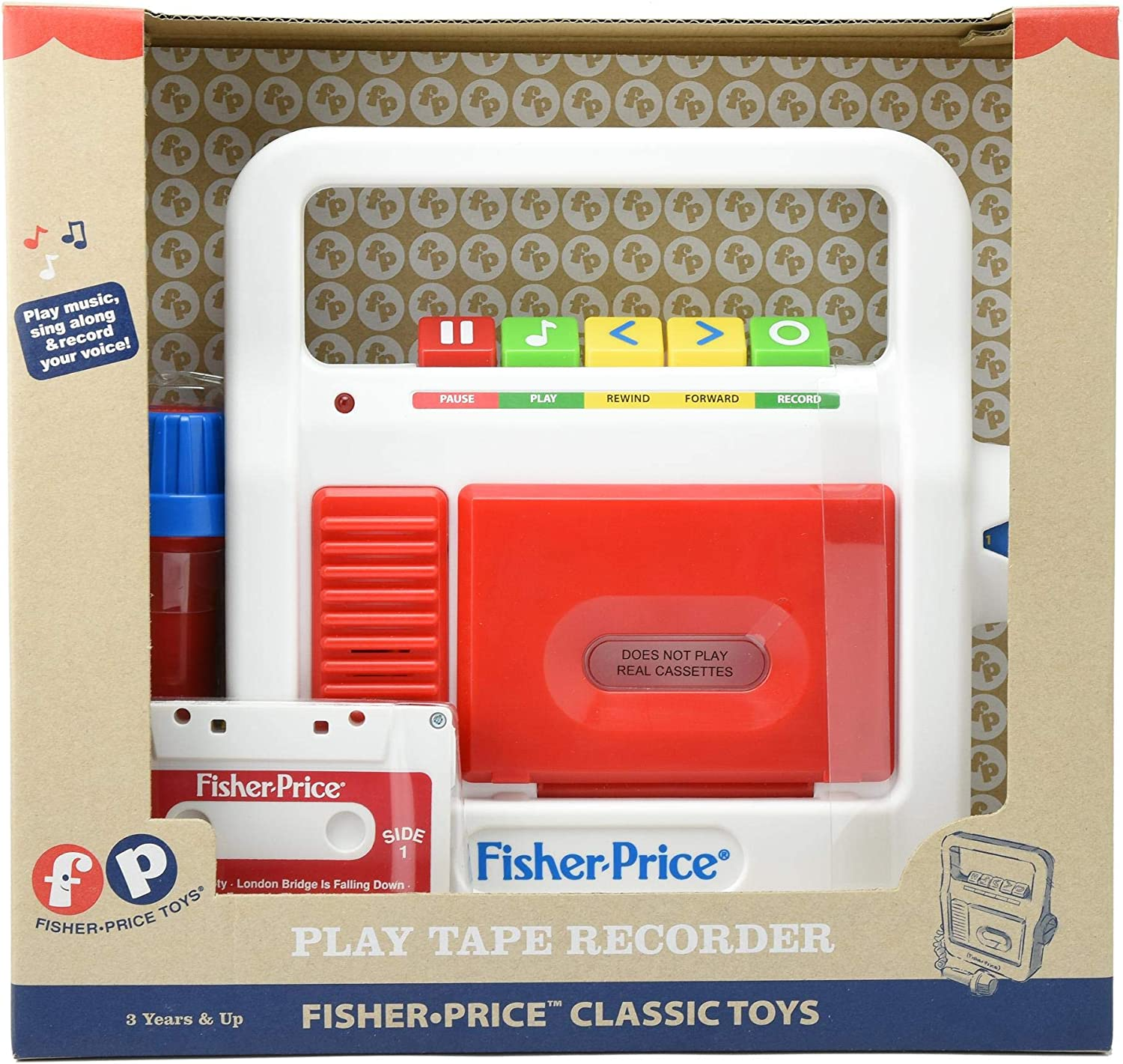 Fisher-Price Retro Tape Recorder, Multi-Color, 02178 image number 2