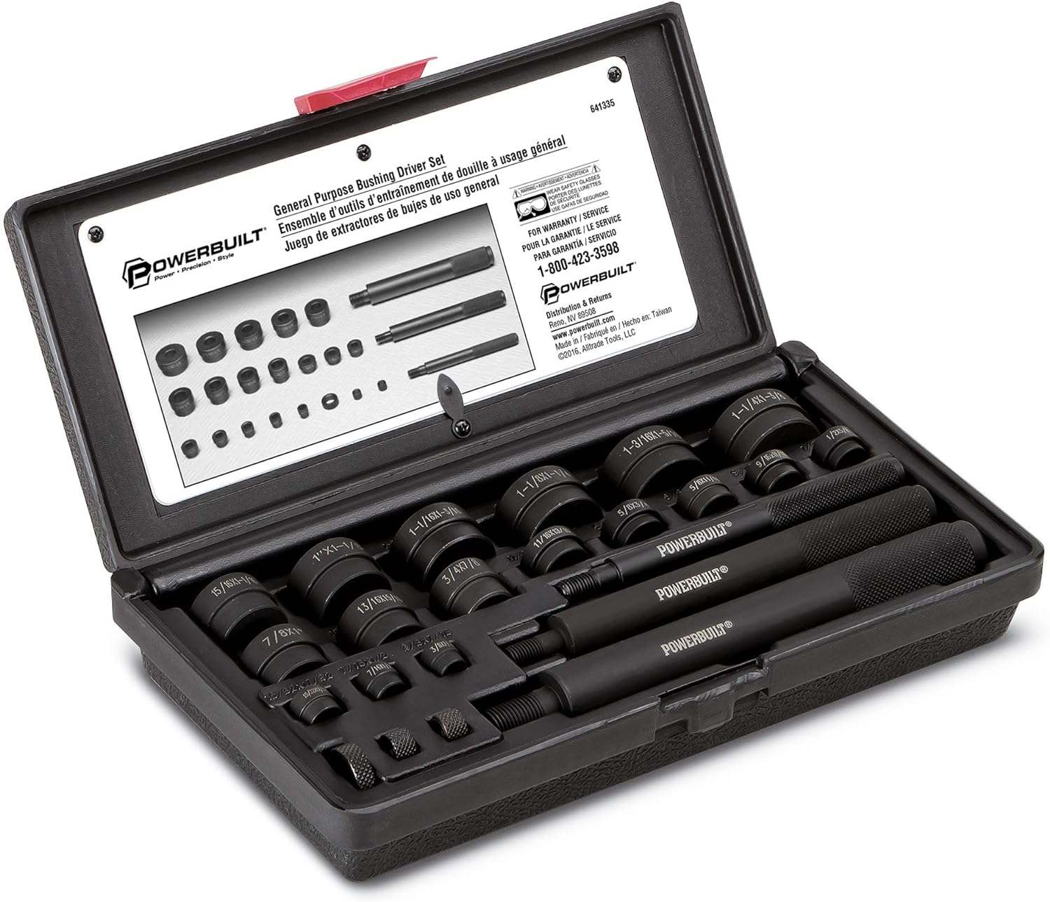 Powerbuilt 641335 General Purpose Bushing Driver Kit image number 1