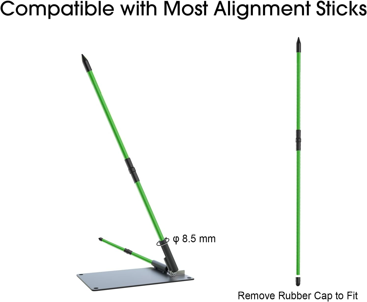 Wishdirect Golf Alignment Stick Holder, Angle Adjustable Golf Swing Plane Trainer Aid for Aiming Putting Swing (Alignment Sticks Not Included) image number 4