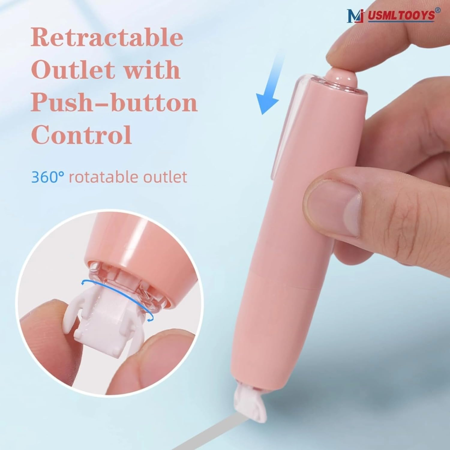 Lyfengdeam 5 Pcs Aesthetic Correction Tape Set Cute Tapes Quick Dry Easy to Use Applicator for Instant Corrections Students School Office Home Supplies White Out Correct - Macaron Color (Pink)