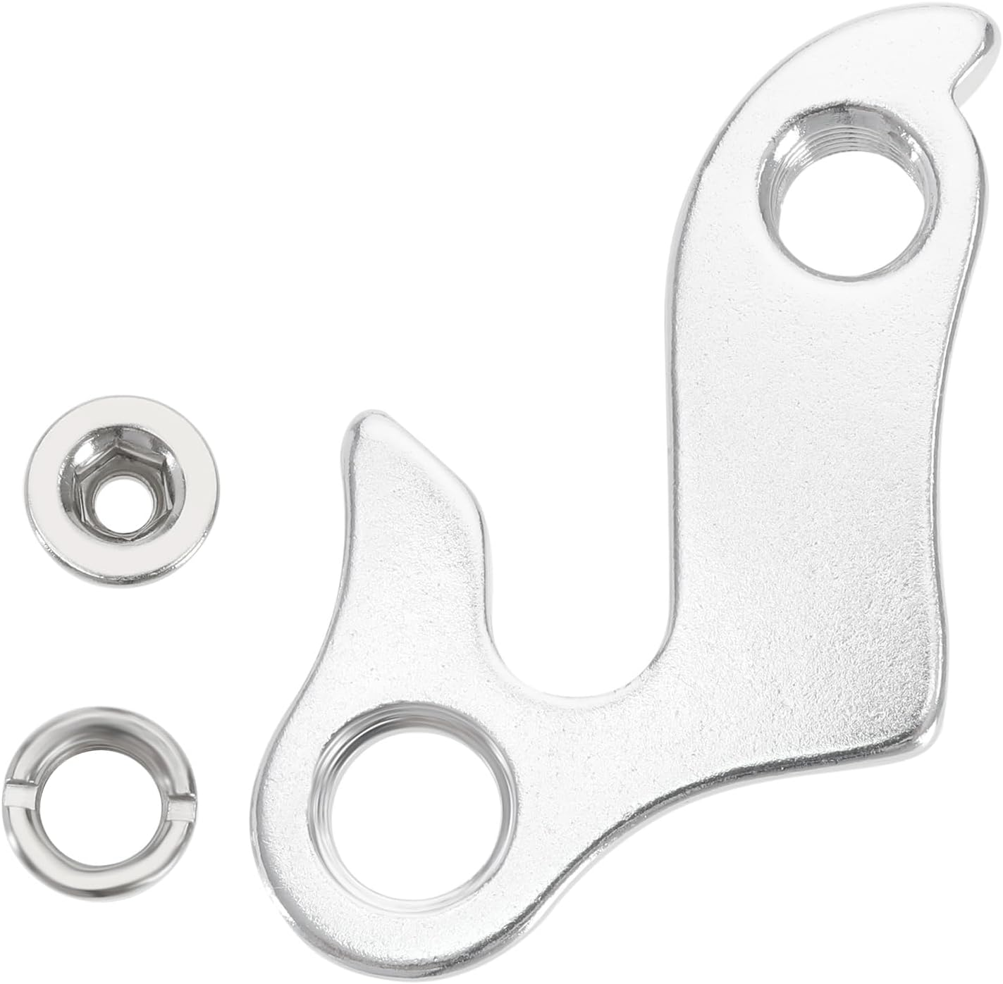 Emagtech Mech Derailleur Hanger Derailleur Hook Bicycle Tail Hook Rear Derailleur Hook Aluminum Alloy with 2 Screws Compatible with Baracuda Compatible with Bianchi