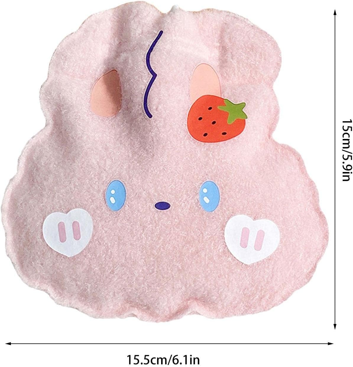 Small Hot Water Bottle | 250Ml Hot Water Bottles with | Small Cartoon Hot Water Bottle for Babys, Reusable Plush Warm Water Pack for Men and Women Arch-Au image number 3