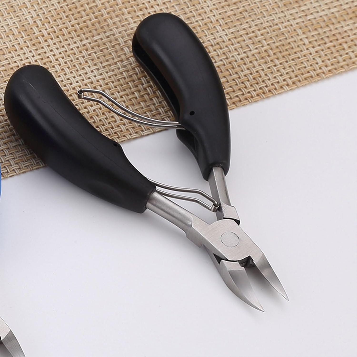 BGENHPON Premium Toenail Clippers for Thick and Ingrown Nails, Heavy Duty Stainless Steel Toenail Clipper with Non-Slip Rubber Handle, Pedicure Tool for Seniors and Adults