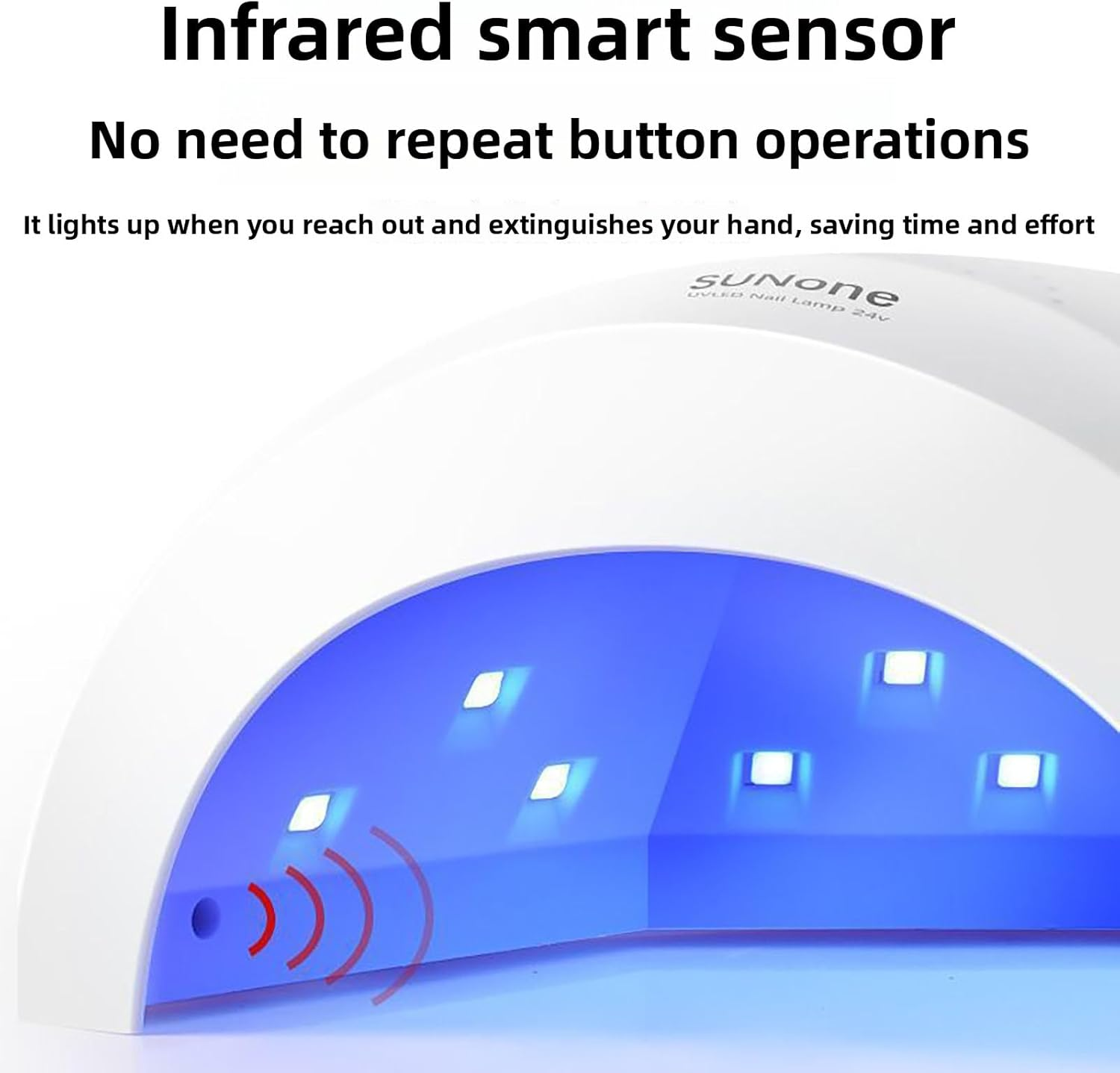 SOVYOULIVE UV Nail Lamp - Professional Mini UV Light for Gel Nails Drying, Portable UV Nail Lamp for Home and Salon Use image number 3