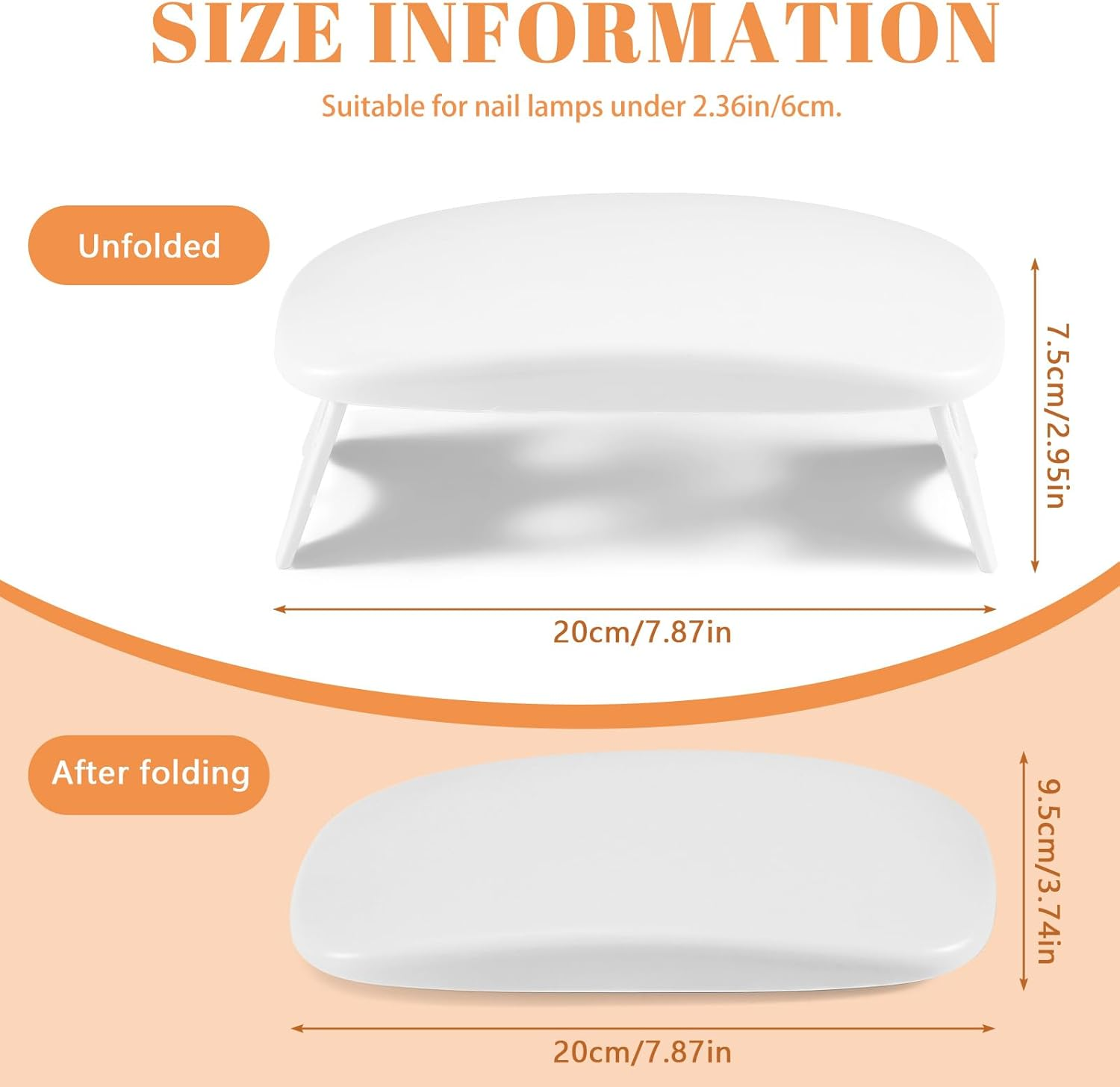 Huakaile Plastic Arm Rest for Nails Tech White, Foldable Manicure Hand Rest Stand Holder, Professional Nail Art Hand Pillow for Clients Table Desk Station Salon Supplies Accessories image number 5