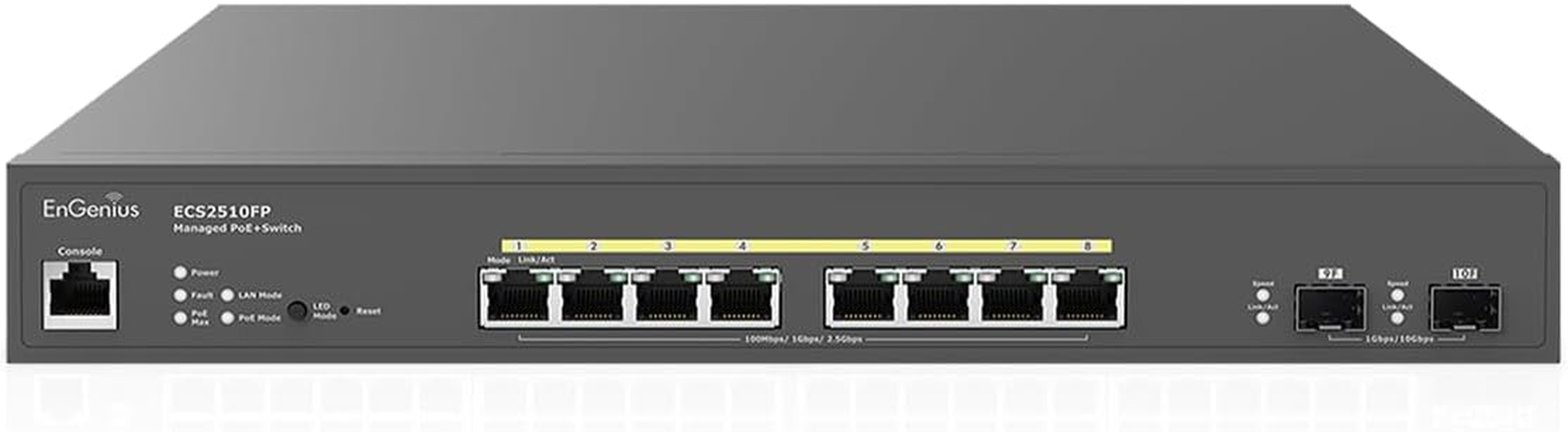 Engenius Managed Switch 24-Port Gigabit Poe+ Switch, 4X 10G SFP+ Uplinks, 240W Poe Budget, Layer 2+, Cloud Managed, Long-Range, Rackmount Network Switch for IP Cameras, Voip, NVR, CCTV - ECS1528P image number 5