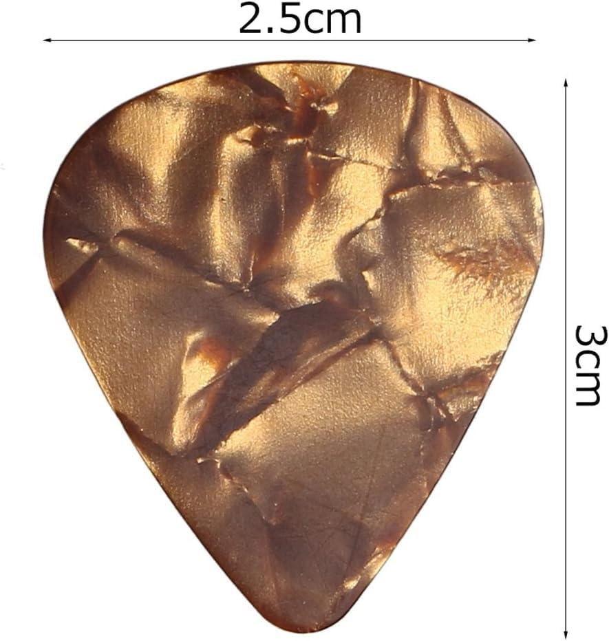 16 Pack Guitar Picks with Organizer Storage Box, 3 Different Thickness Colorful Celluloid Guitar Picks Plectrums for Acoustic Guitar, Electric Guitar, Bass, Ukulele - Colorful-12 image number 7