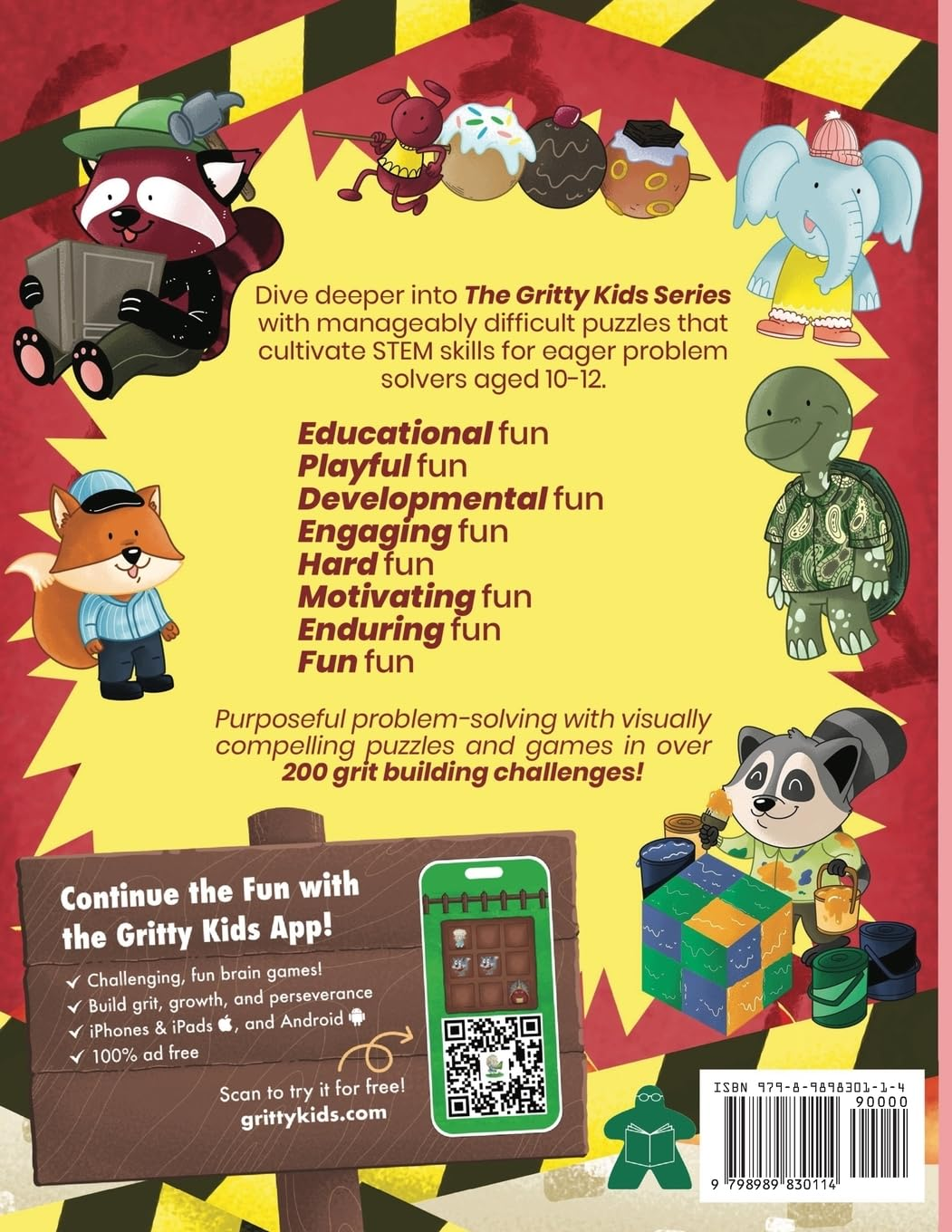 The Hardest Logic Workbook for Gritty Kids: Spatial Reasoning, Math Puzzles, Word Games, Logic Problems, Focus Activities, Two-Player Games. (Develop ... & STEM Skills in Kids Ages 10, 11, 12.) image number 1