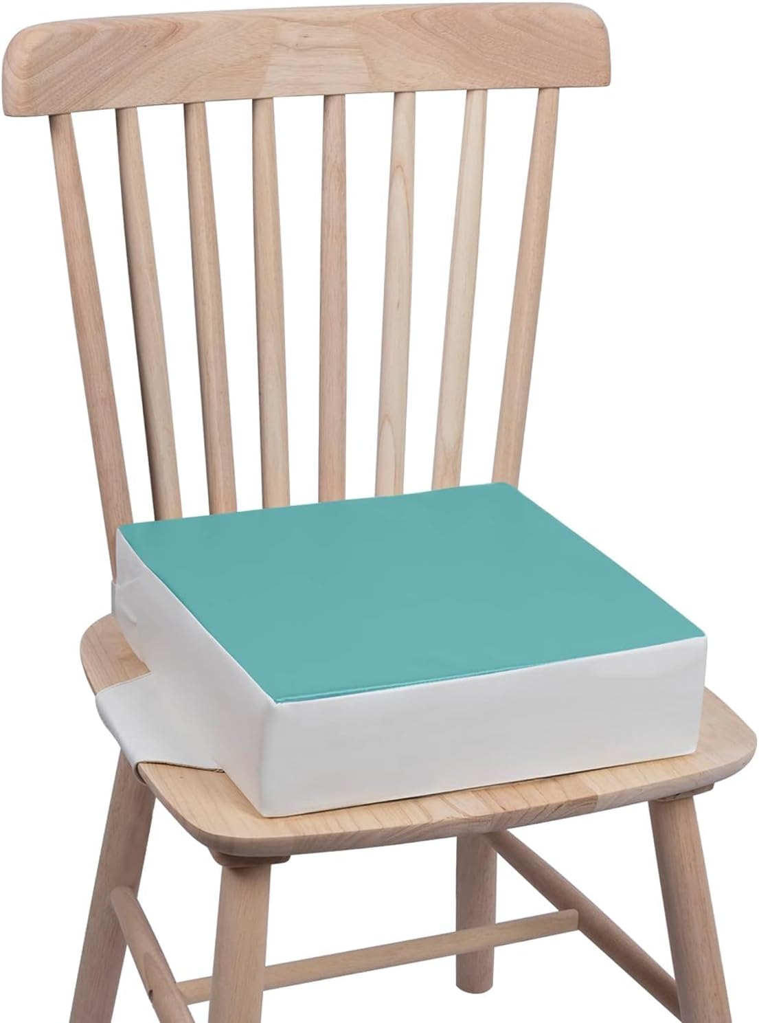 Haureigi Toddler Booster Seat Dining Cushion, High Seat Pad Baby Booster Seat Extra Thick Foam Portable Chair Pad Removable Washable Green