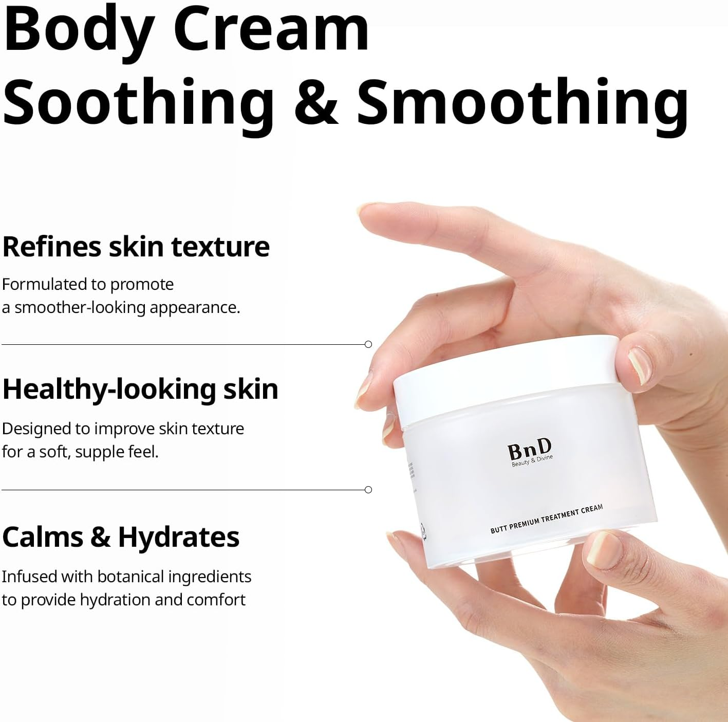 Bnd Hip & Back Care Cream, Niacinamide, Skin Elasticity, Cellulite, Hip Cream, Body Cream, 3.5 Oz (100 G) image number 6