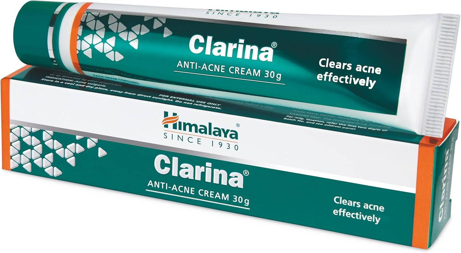 HIMALAYA HERBALS Clarina Anti-Acne Cream 30Gm | Natural Herbal Treatment Gel for Facial Acne | Removes Spots for Clear Mosturised Skin | Best for Teenagers and Adults image number 1