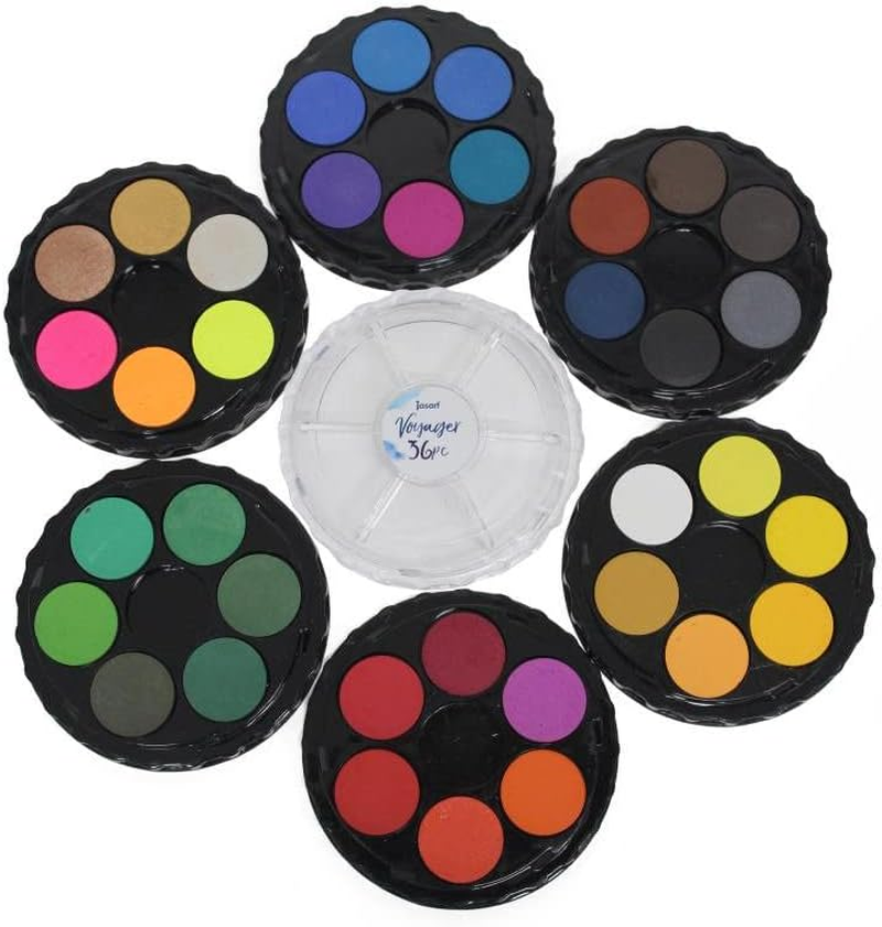 Jasart Voyager Watercolour Discs (36 Pieces Set)