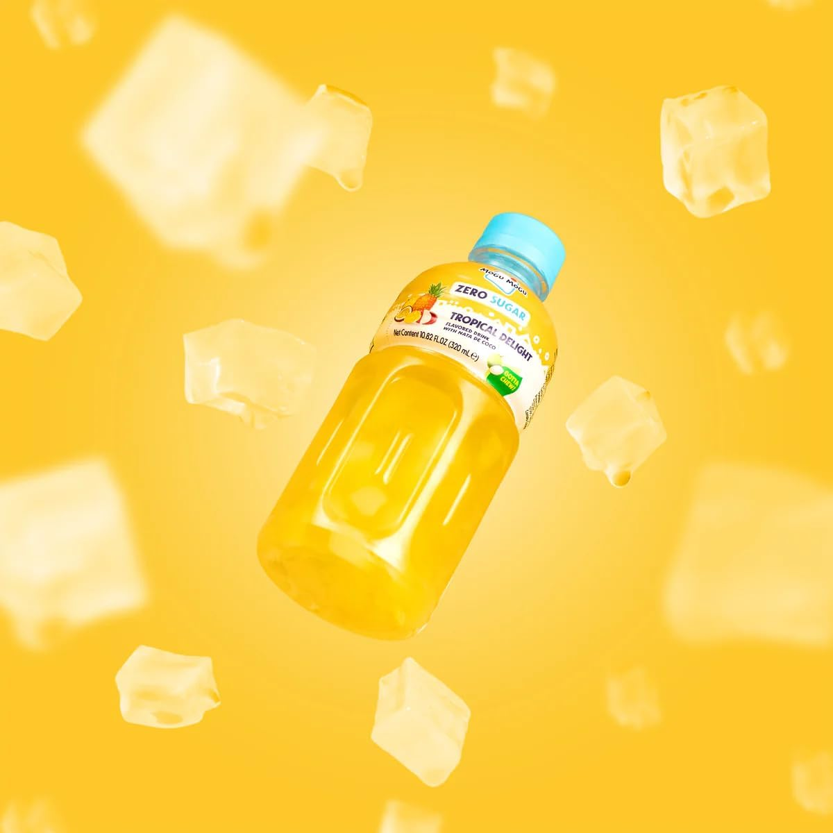 Mogu Mogu Tropical Delight Zero Sugar Drink with Nata De Coco 320Ml 6 Pack image number 2