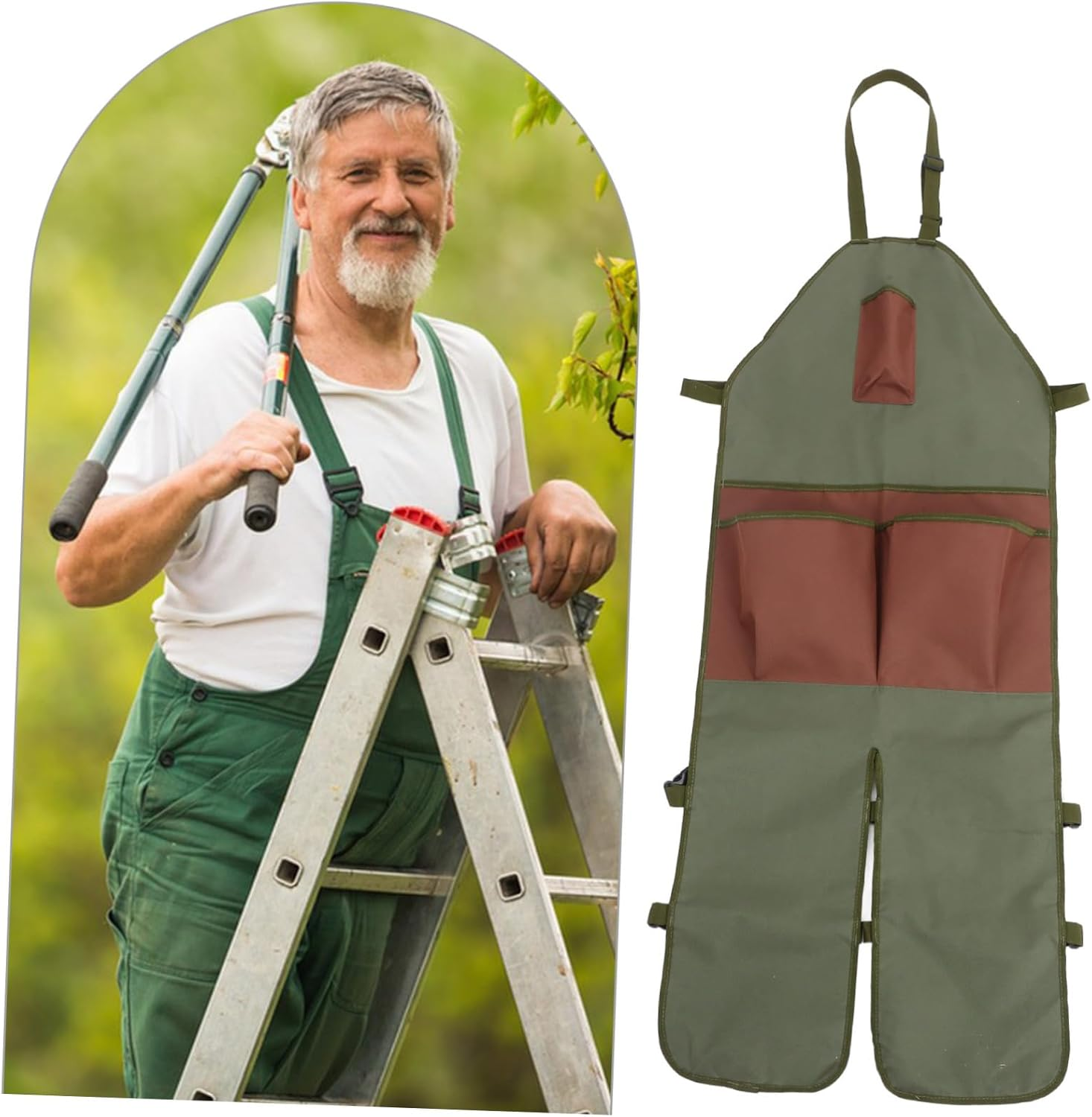 Garden Harvesting Aprons Women Vegetable Picking Pouch Pockets Fruit Trimming Bag for Stable Oxford Cloth Garden Supply image number 6