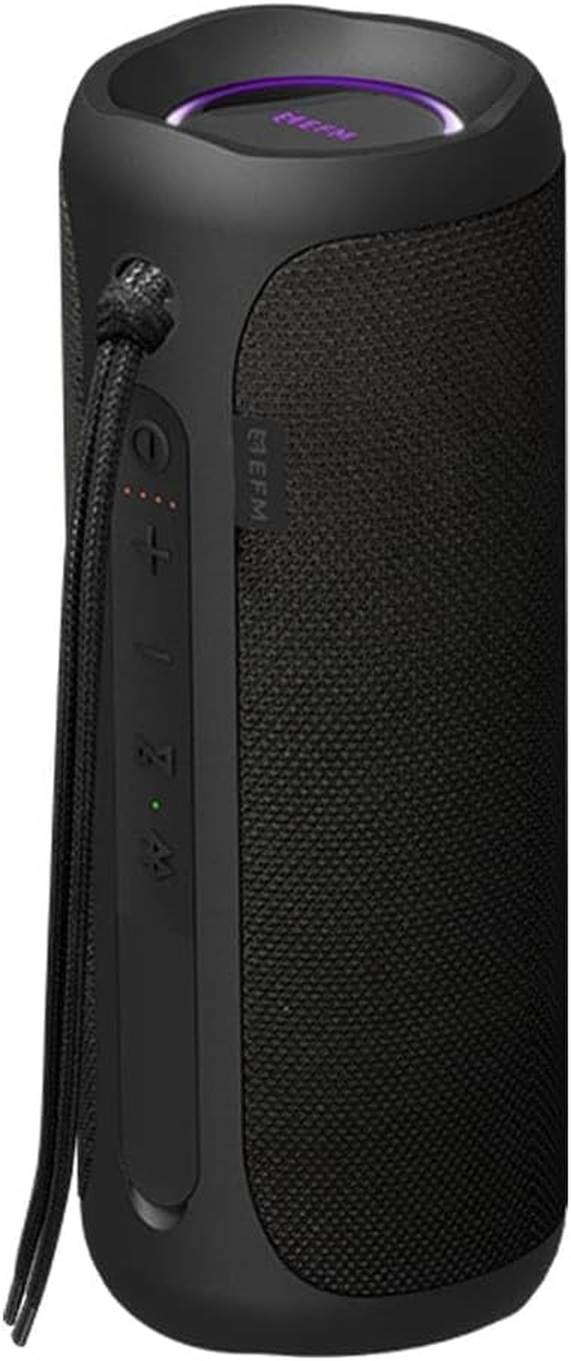 EFM Austin Pro Bluetooth Speaker - with LED Colour Glow, Charcoal Black, Extra Large