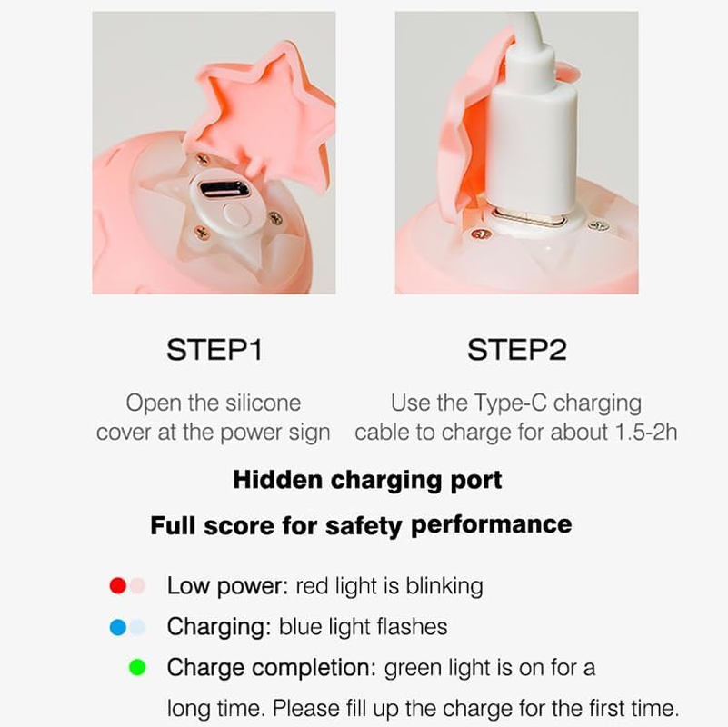 Interactive Cat Ball Toy - USB Rechargeable, Intelligent Automatic Moving Rolling Ball for Cats, Quiet Indoor Pet Toy with LED Lights, Puzzle Fun Pet Toy (Pink) image number 4