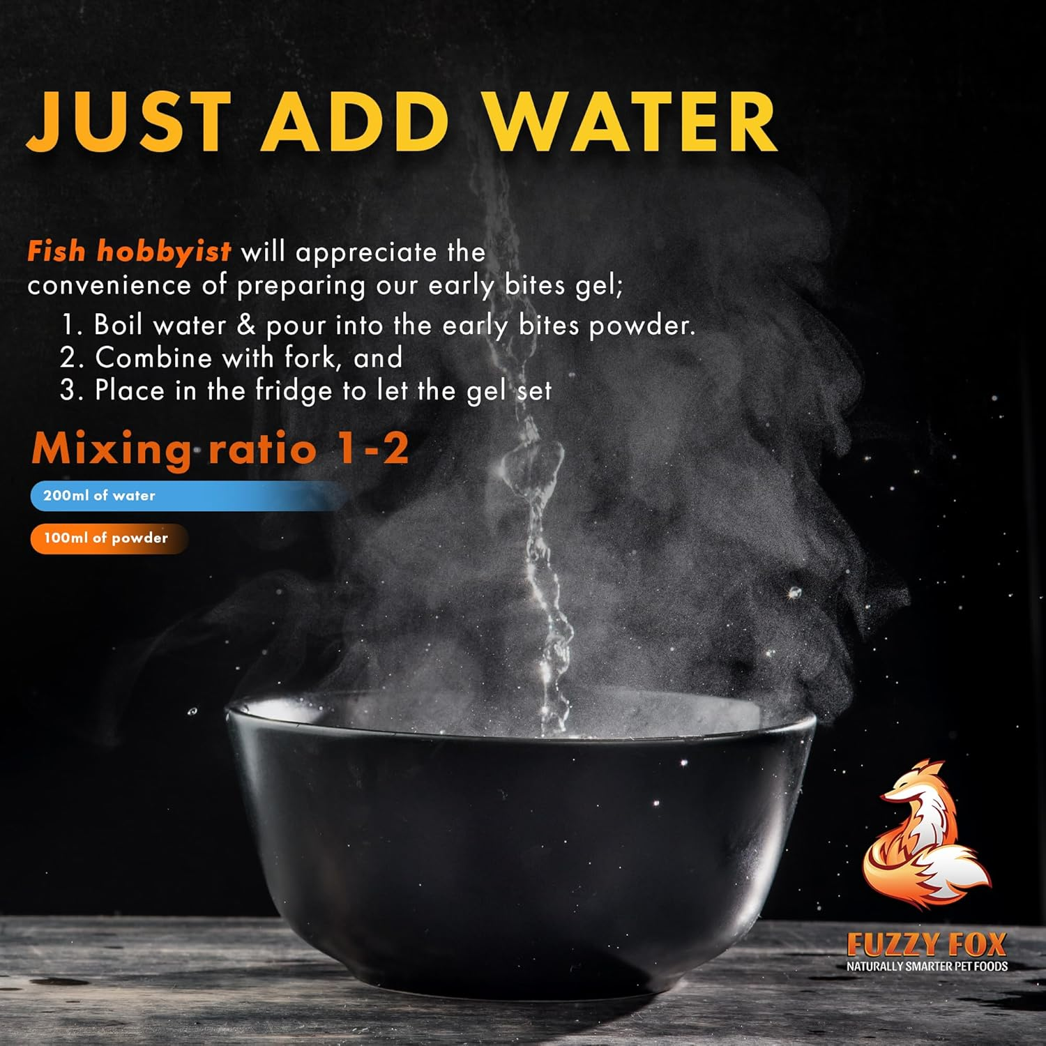 Fuzzy Fox Early Bites Fish Food for Fingerlings & Fry with All-Natural Ingredients, Fish Food with Balanced Vitamins and Minerals 65G image number 4