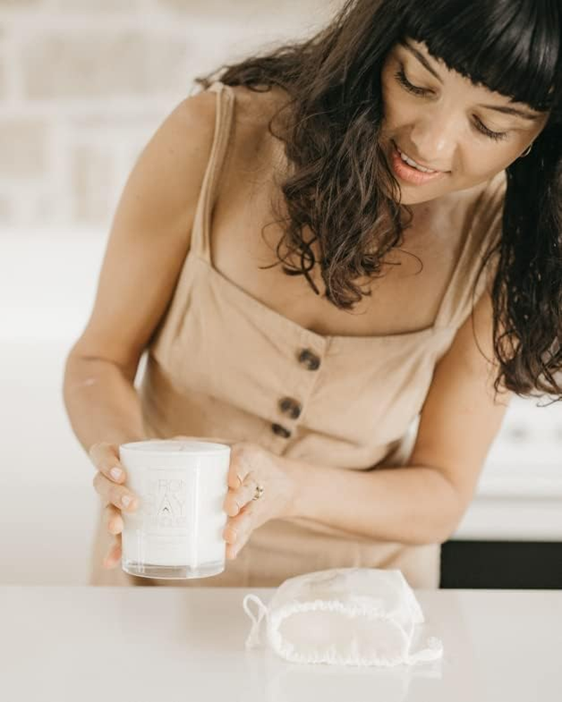 Enrich 50 Hour Large Soy Scented Candle Gift Set with Lavender Grapefruit Patchouli Essential Oils Hand Poured Eco-Friendly, Jar Natural Aromatherapy Relaxation Soy Candle for Women image number 1