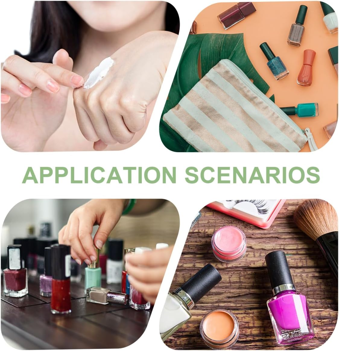 NIYANGLE 12 Pcs Nail Polish Bottle Gel Clear Container Mini Container with Lid Jars Bottles Empty Jar Plastic image number 3