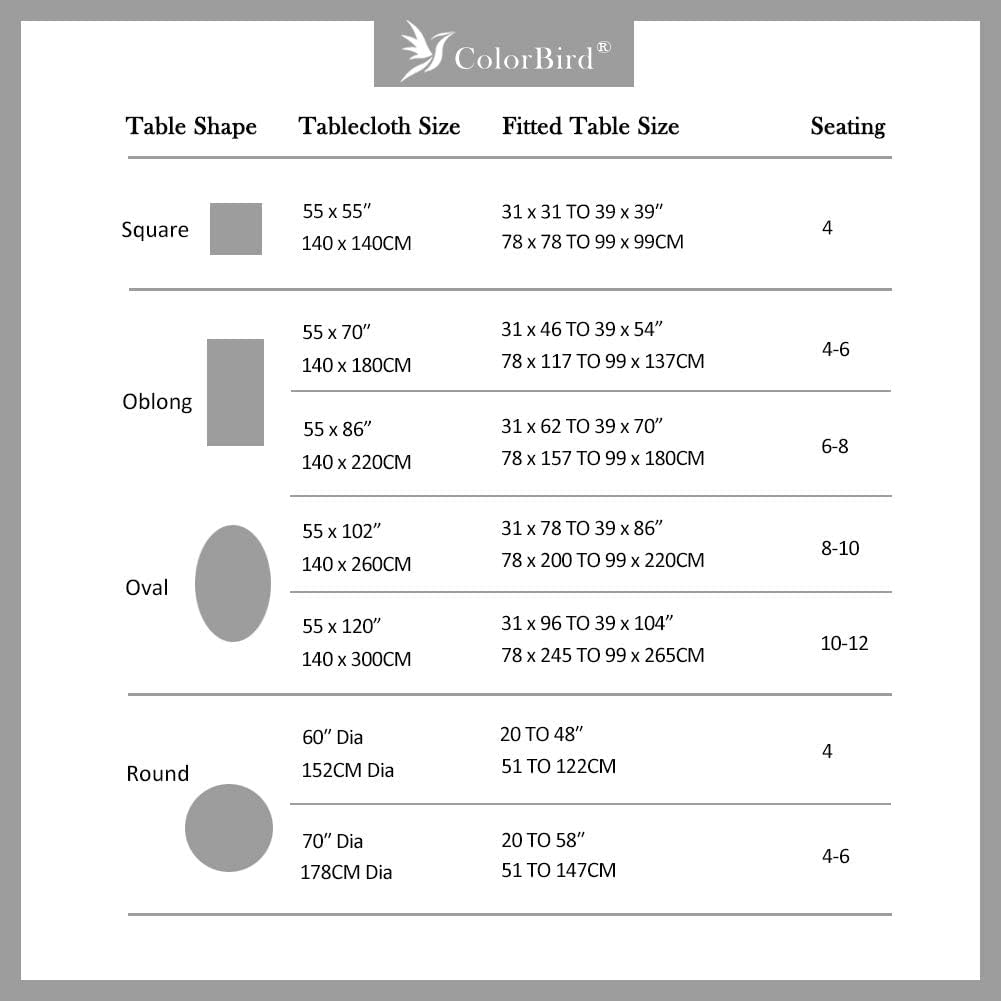 Colorbird Fern Print round Tablecloth Cotton Linen Natural Botanical Decorative Table Cover for Kitchen Dining Room Farmhouse Picnic Indoor Outdoor Use (Round, 60 Inch, Linen) image number 4