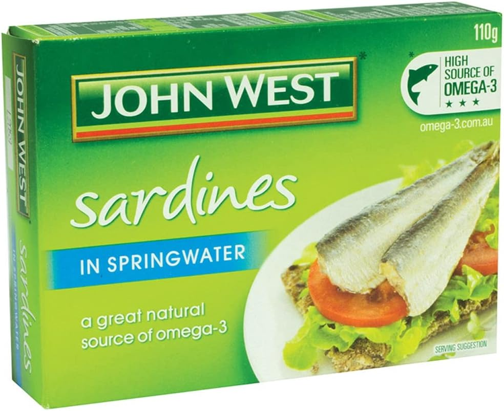 John West Wild Scottish Sardines in Spring Water 20 X 110 G