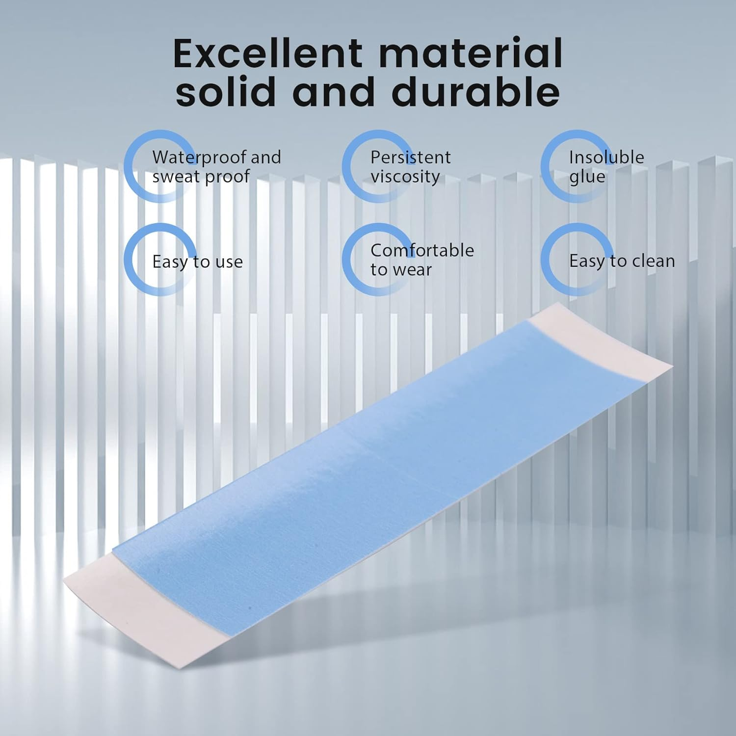 RESFNSE 36Pcs/Lot Strong Wig Tape Double Sided Adhesive Extension Hair Tape Strips Waterproof for Toupee/Lace Wigs Film Adhesive image number 1