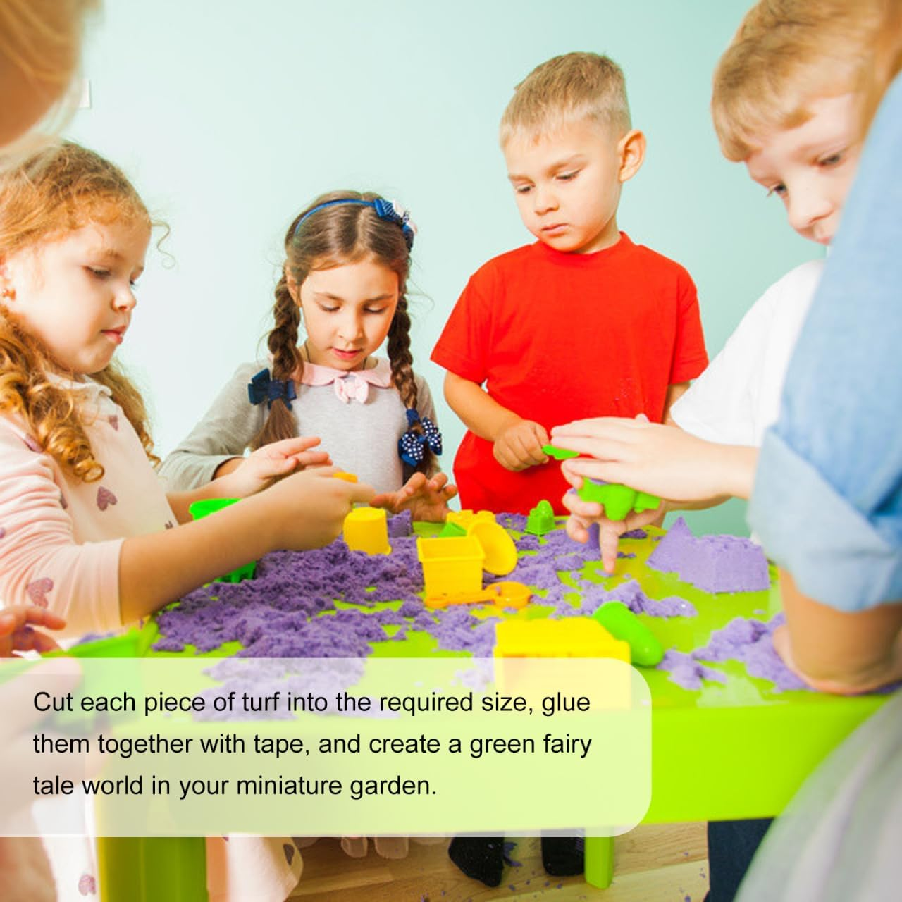 BESPORTBLE Static Grass Tuft Model, Artificial Grass Tufts Model Kit Resin Static Scenery Model Miniature Artificial Grass for Sand Table Railway Train Landscape, 3.5Inch image number 2