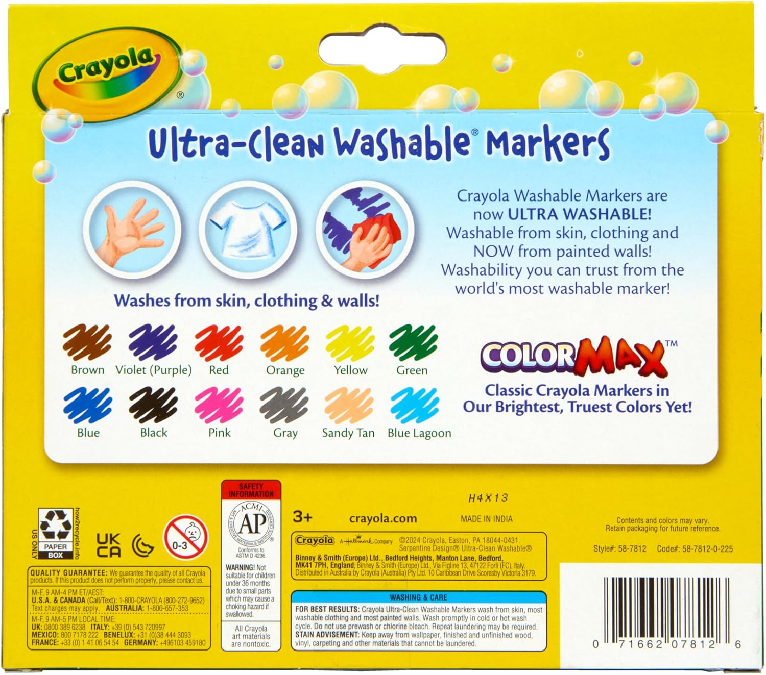 Crayola 12 Ct Ultra-Clean Washable Markers image number 3