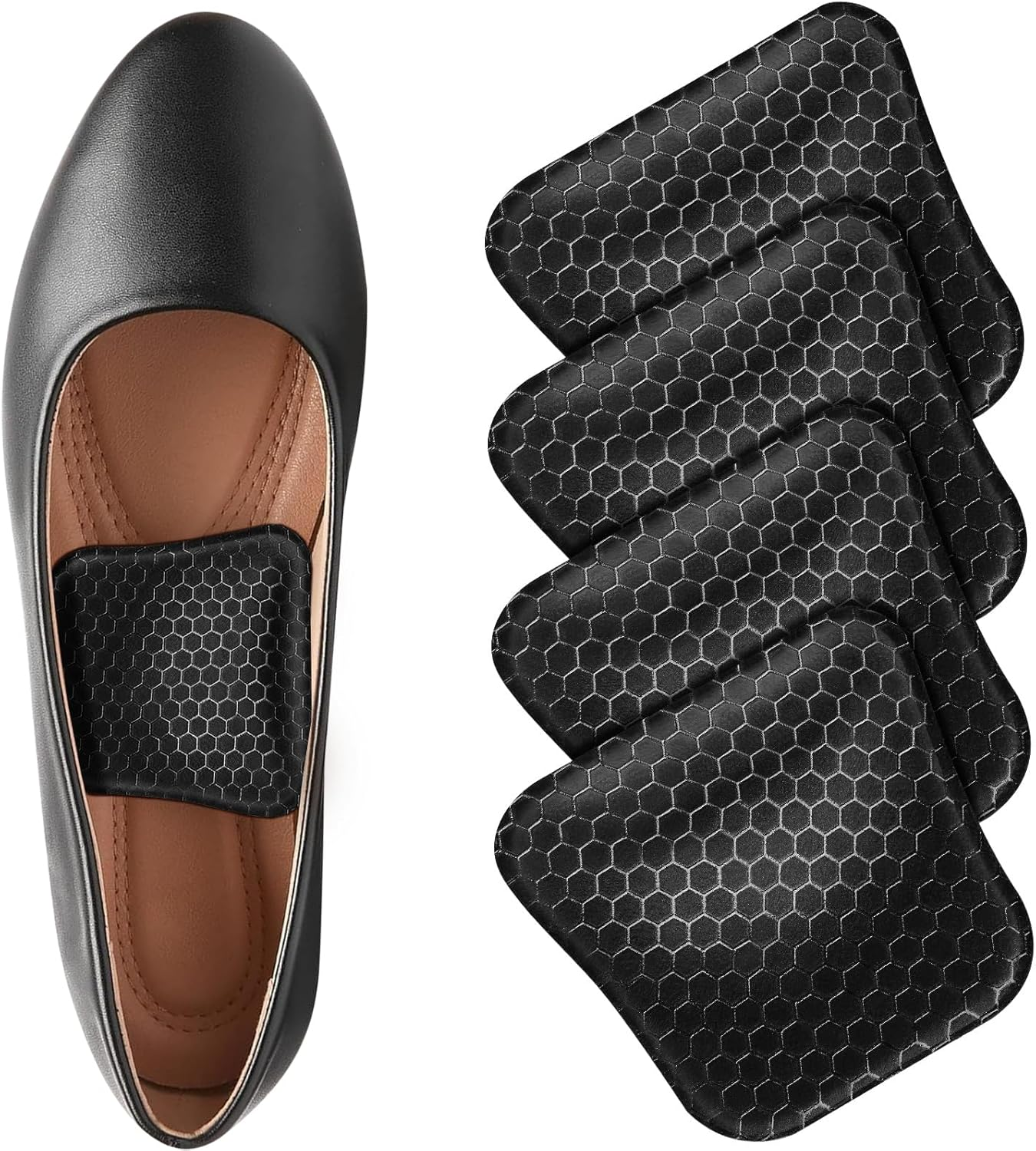 Arch Support Inserts Women for Flat Feet, Gel Arch Inserts for Plantar Fasciitis Relief, Non-Slip Arch Support Pads, Two-Option of Different Heights, Beige, Two Pair High: 0.47In