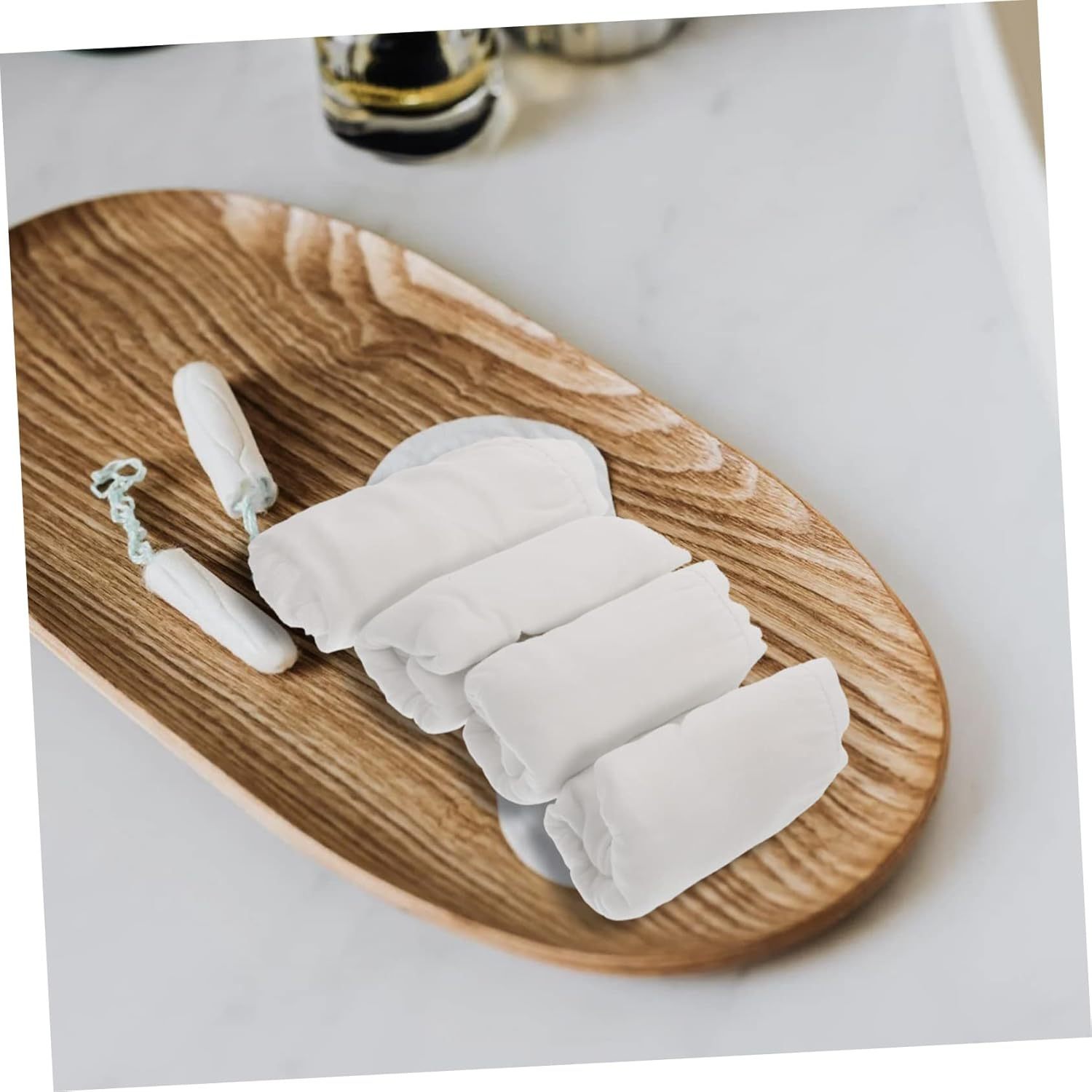 PACKOVE 4Pcs Disposable Cotton Underwear for Women Breathable Maternity Panties XXL Size Moisture-Absorbing Period Briefs for Postpartum Use White image number 4