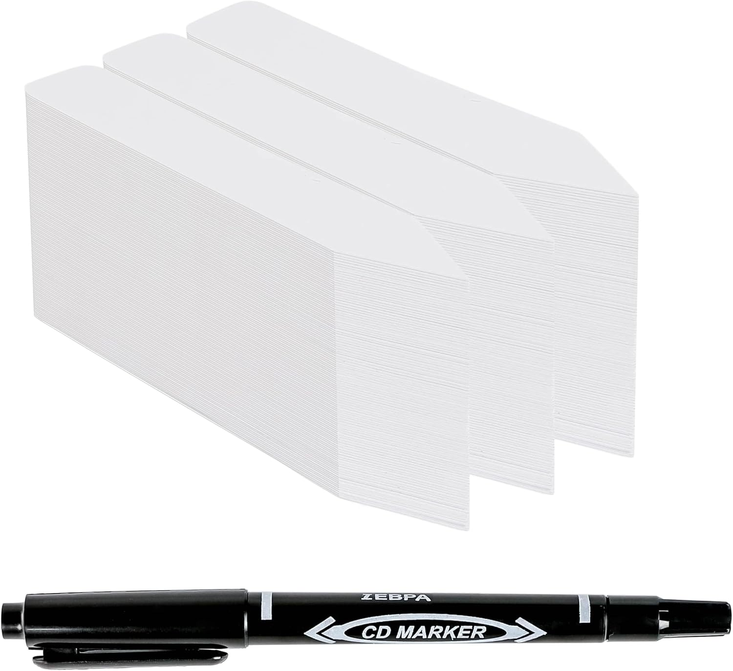 Plant Labels 4 Inch 300Pcs Plastic Plant Name Tags for Seedlings Garden Labels Markers Nursery Tags Seed Labels Label Stakes with Permanet Marking Pen Markers for Outdoor Garden (White) image number 3