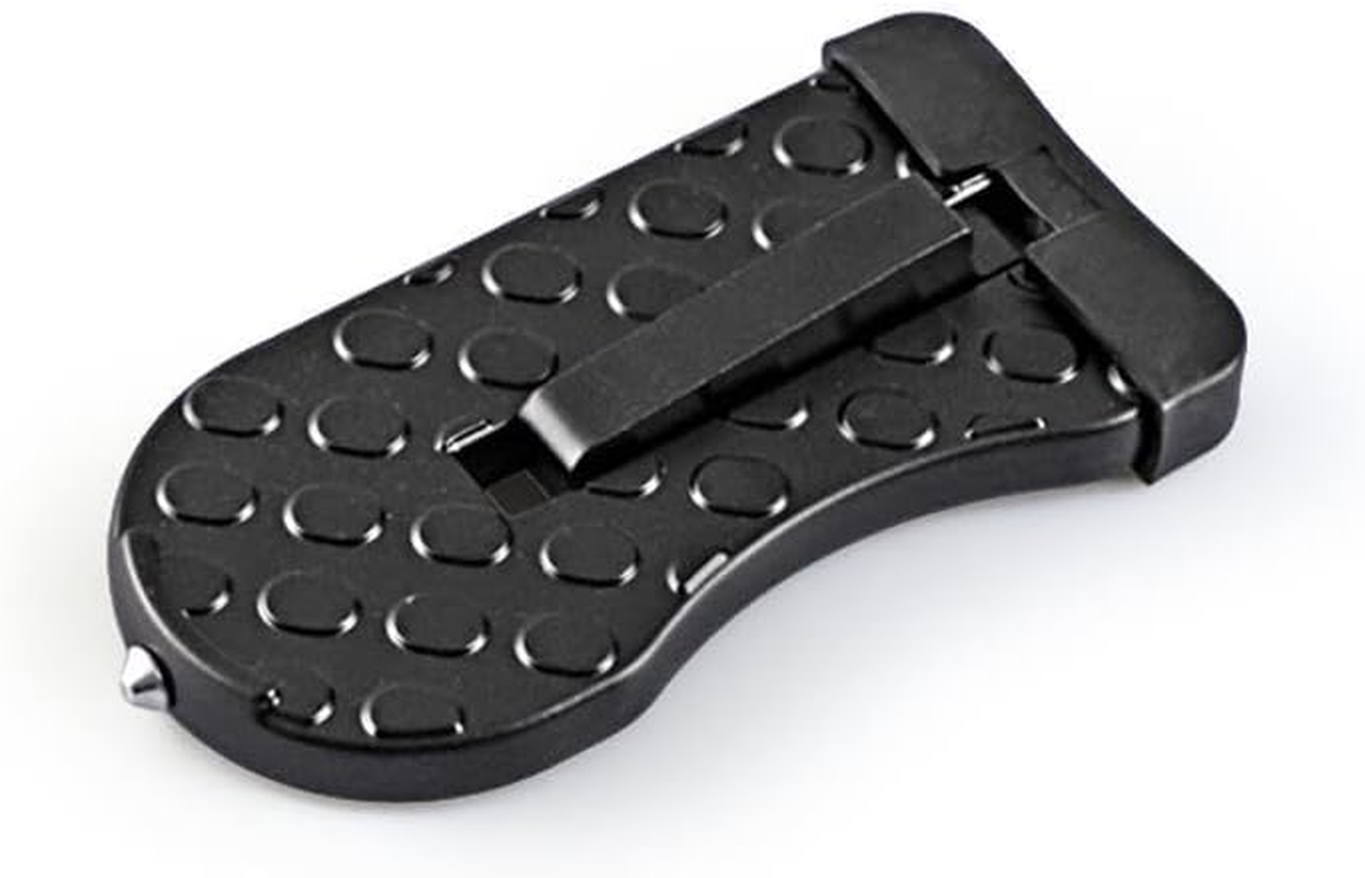 2 Pack Car Door Step with Glass Breaker Safety Hammer & Roof Rack Access,Car Automotive Foldable Roof Rack Door Step - Fits Most Car, for SUV and Truck, Max Load 400 Lbs image number 5