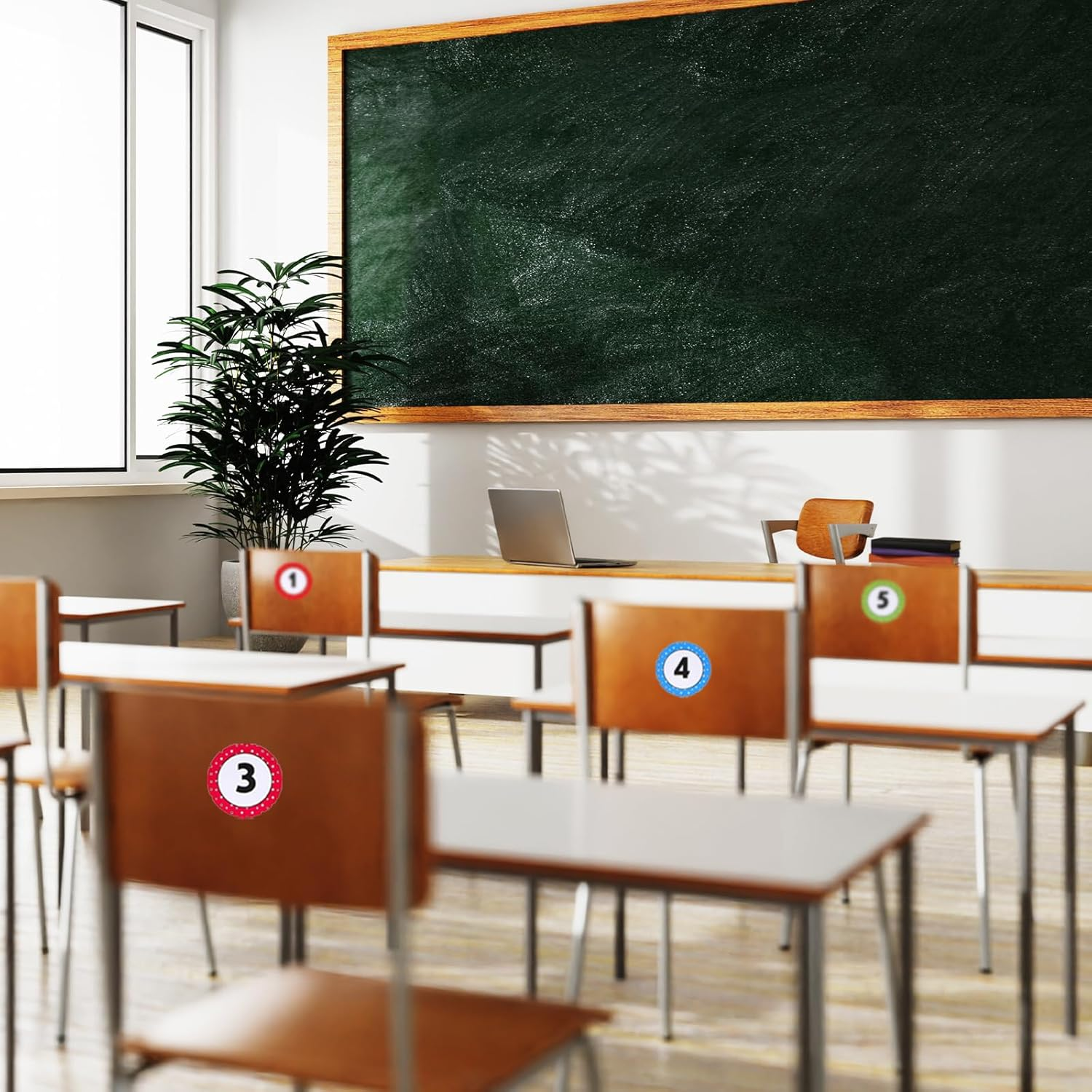 1 Inch Number Stickers 1-40, 24 Sheets Consecutive Numbers Labels, 1 to 40 Inventory Sticker, Removable Dot Stickers Number Labels for Classroom, Office, Storage, Indoor, Boxes image number 5