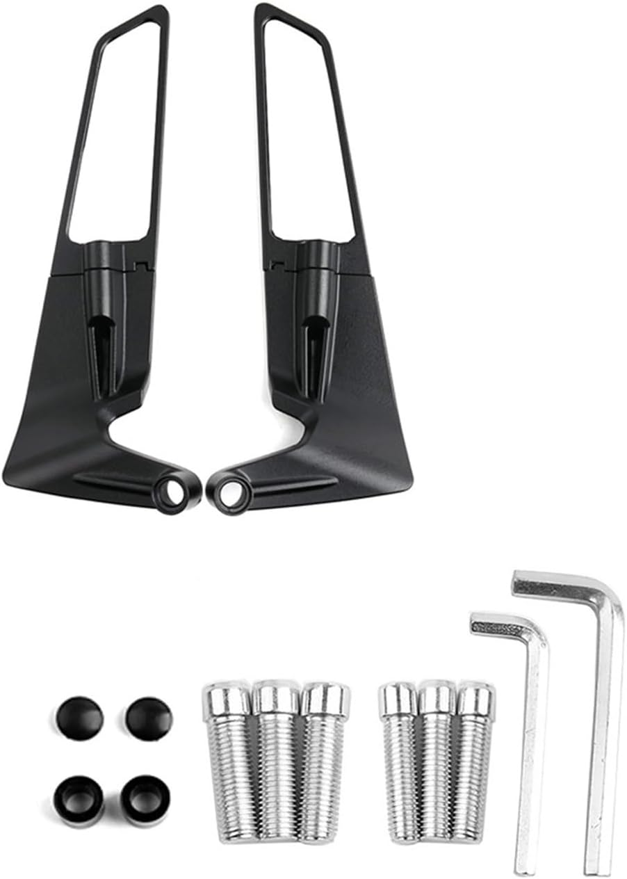 Compatible with MT 07 MT07 MT 09 MT09 SP MT 10 MT10 SP Motorcycle Mirrors Stealth Winglets Mirror Kits to Rotate Adjustable Mirrors image number 4
