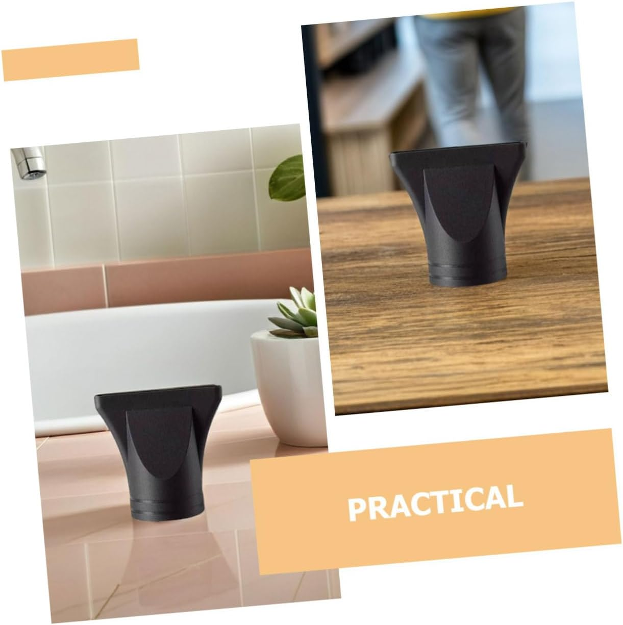 KAILIKETIY 4Pcs High Temperature Duckbill Nozzle Plastic Blow Dryer Nozzle Precision Styling for Hair Dryer Attachment