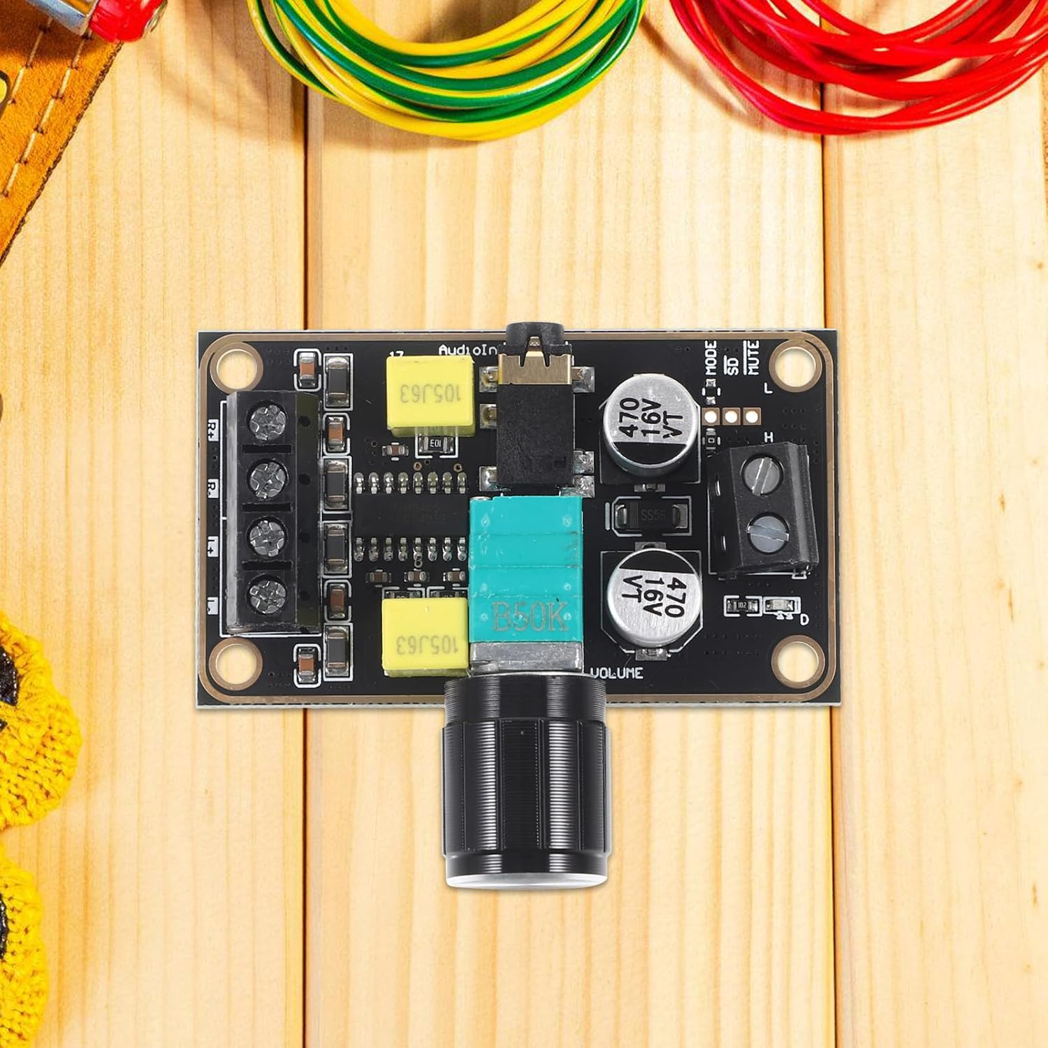Healeved Digital Pam8406 Power Amplifier Board Mono Audio Amplifier Module for Small Speaker DIY Home Theater Audio Parts