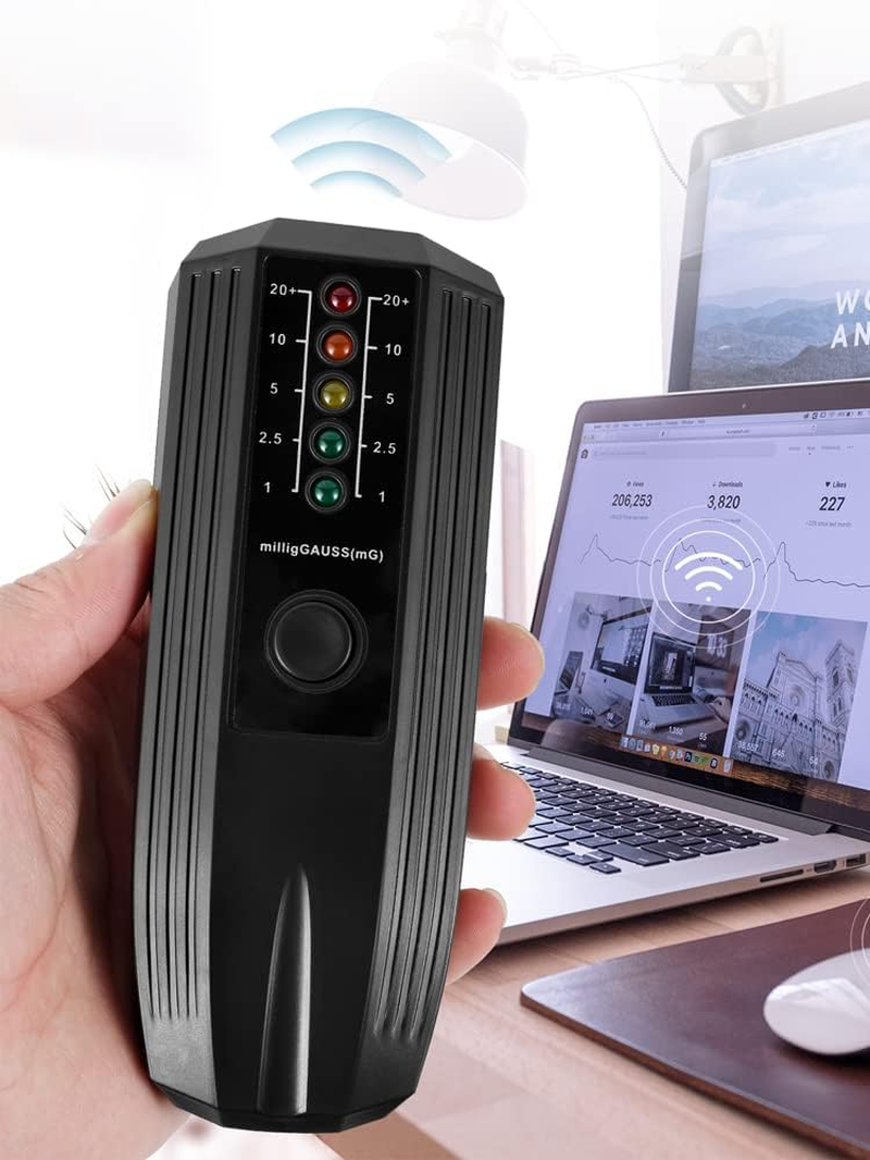 EMF Meter High Accuracy Electromagnetic Field Radiation Detector Battery Powered Electric EMF Detector Ghost Hunting Paranormal Equipment Tester image number 2