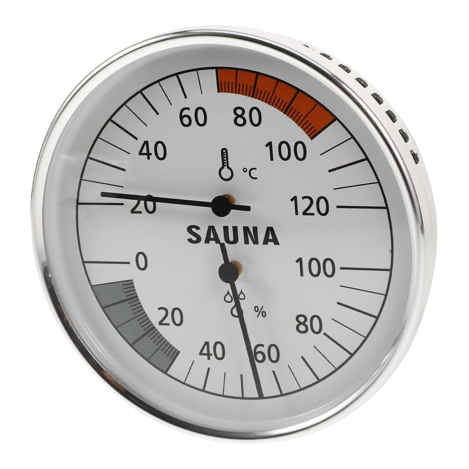 Sauna Thermometer Hygrometer with Hanging Design for Indoor Sauna Rooms Wall-Mounted Temperature Humidity Gauge Easy Installation Scale for Accurate Measurement image number 2