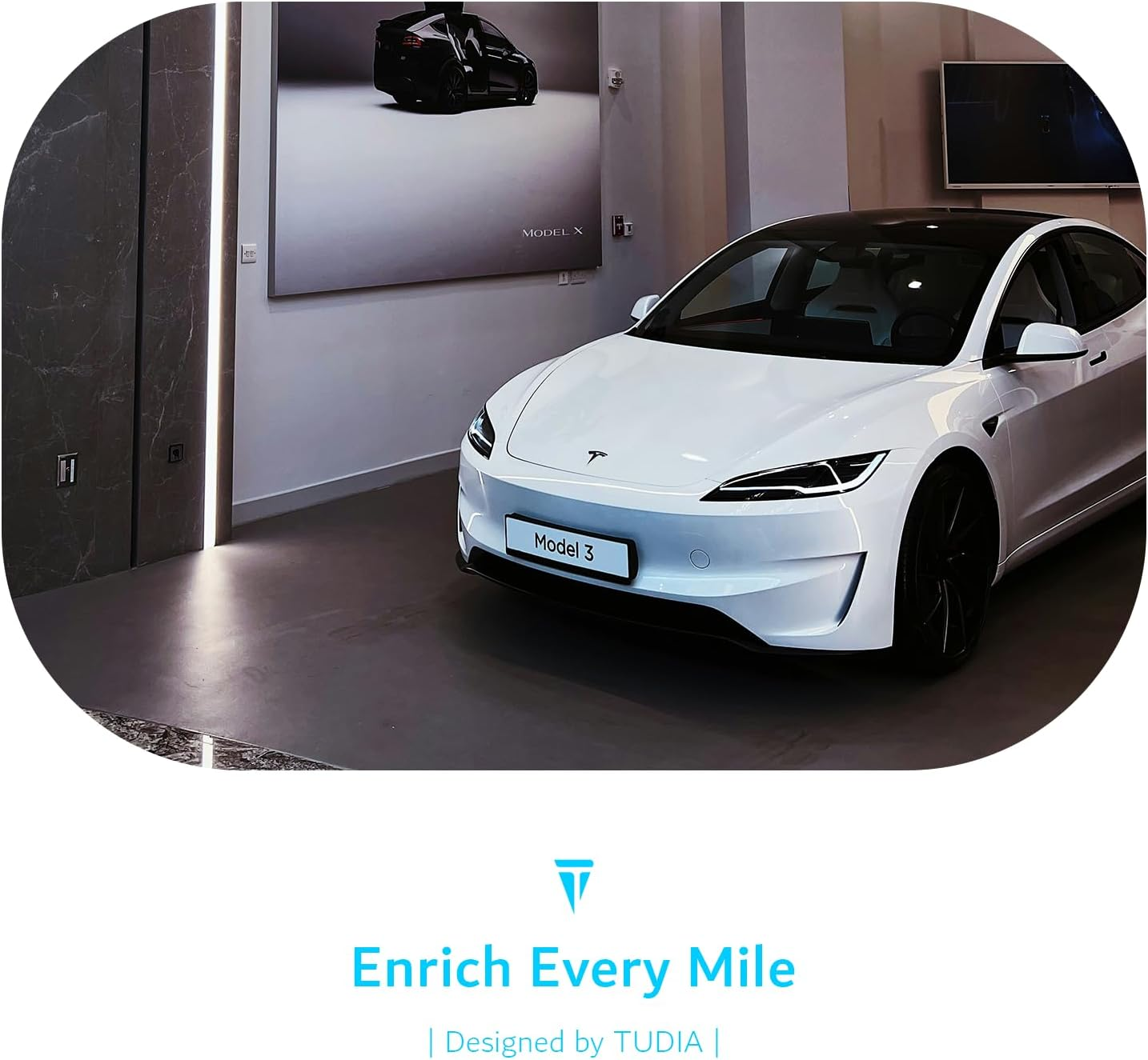 TUDIA Center Console Organizer Tray Designed for Tesla Model 3 2025/2024 (Highland) & Model Y 2025/2026 (Juniper) - [NOT Compatible with Model 3 2021-2023] Slide Storage with Silicone Lining (Black) image number 4