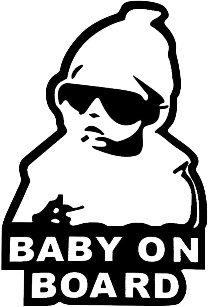 Baby on Board Sticker for Car, Funny Baby Safety Car Signs, Adhesive/Removable/Reflective/Waterproof, Cute Safety Caution Decal, No Need for Magnet or Suction Cup (1PC) image number 1
