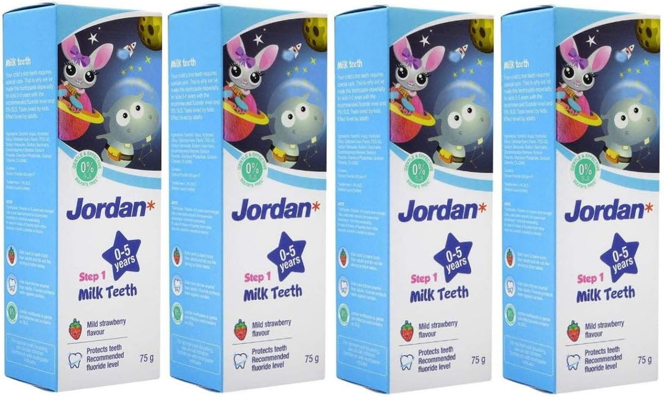 Jordan &reg; | Step 1 Kids Toothpaste 0-5 Years | Milk Teeth Toothpaste with Gentle Tasting That Kids Will Love | 75 Grs image number 1