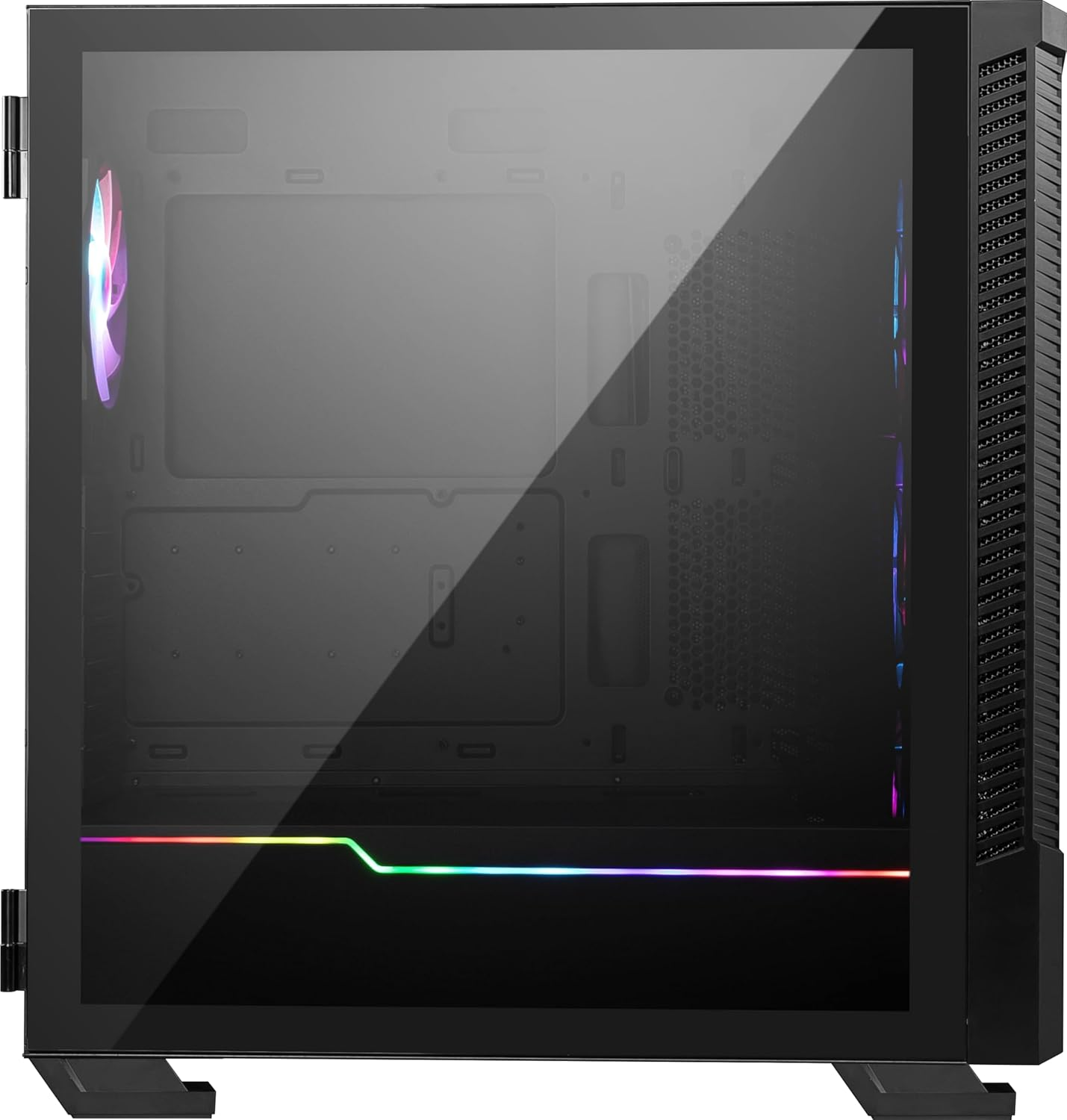 MSI MPG Velox 100R Mid Tower Case Support for E-ATX/ATX/M-ATX/ITX, Black image number 4