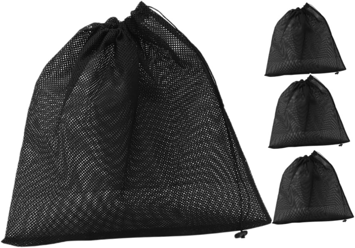 4Pcs Pump Filter Bags with Drawstring Mesh Protection for Swimming Pool and Fish Tank Pumps Debris Barrier Mesh image number 4