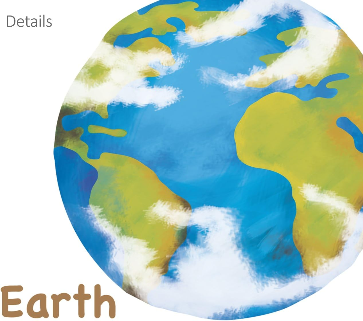 DECOWALL DS8-1307 Planets in the Space Kids Wall Stickers Wall Decals Peel and Stick Removable Wall Stickers for Kids Nursery Bedroom Living Room image number 6