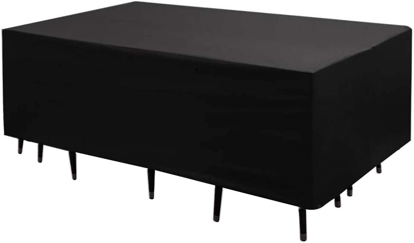 Valuehall Patio Furniture Cover Rectangular Patio Table Cover 420D Oxford Fabric Outdoor Furniture Cover for Table Chair Seat Lounge Porch Sofa V1C02 (84'' X 52'' X 29'') image number 5